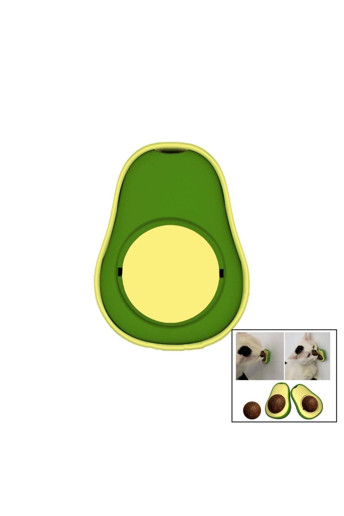 İnnMerry AVOCADO KEDİ NANESİ AVOKADO YAPIŞKANLI PLASTİK KUTULU PET SHOP (5047)