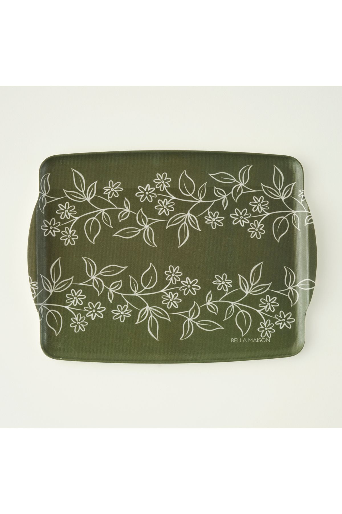 Bella Maison Leaf Melamin Tepsi Yeşil (42x31 cm)