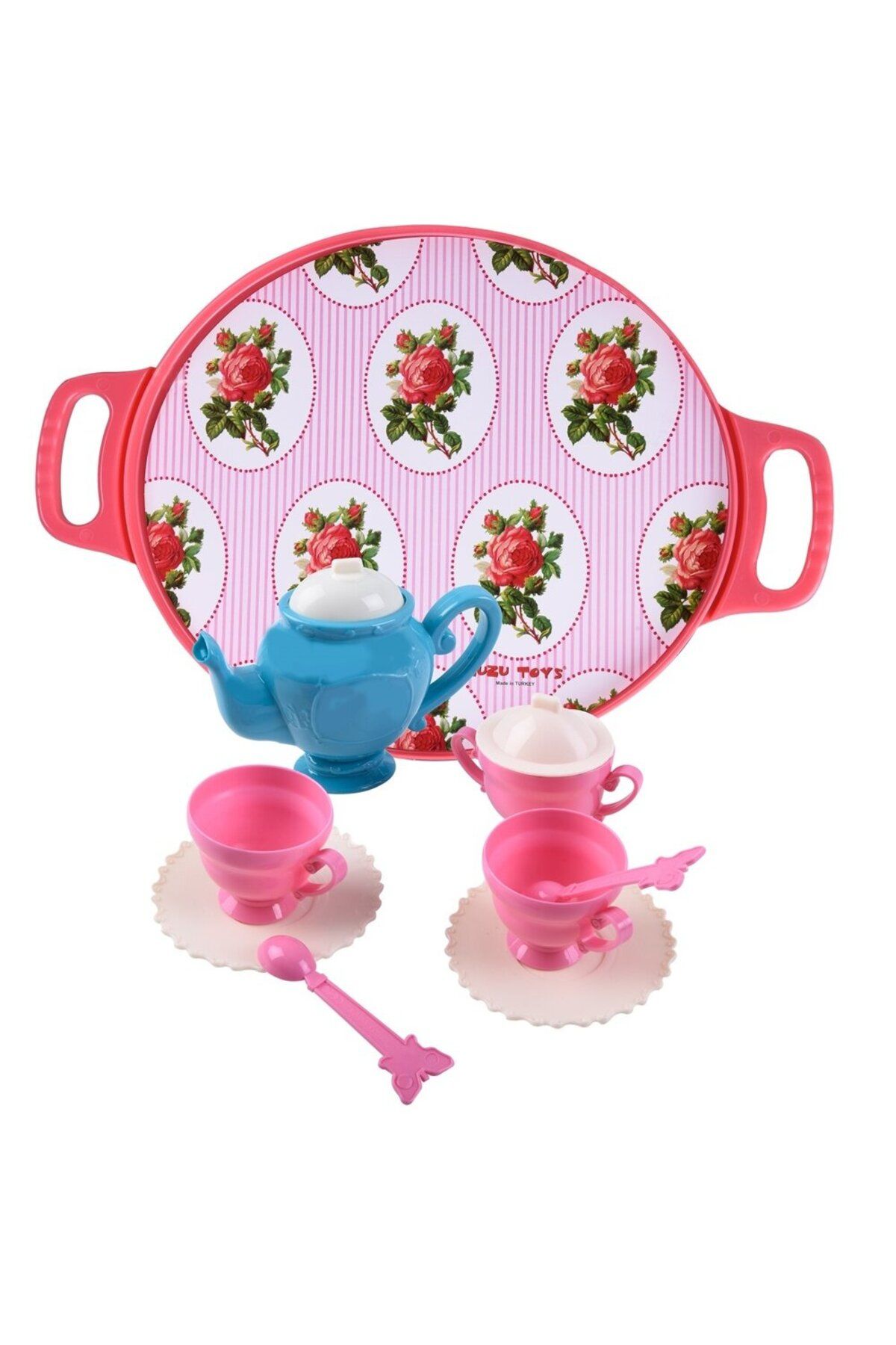 Zuzu Toys Zuzu Tepsili Çay Seti Pembe