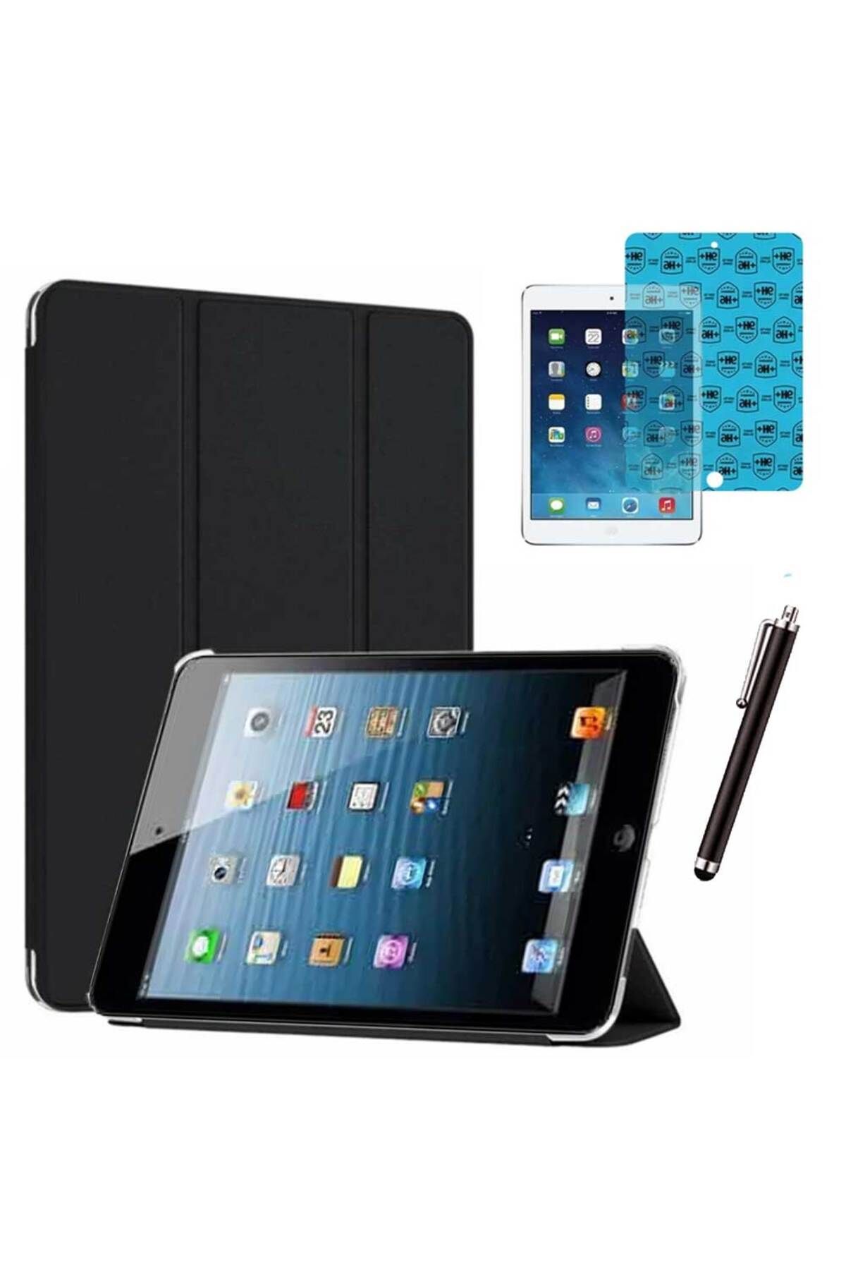 Smart Tech Apple iPad 5 ve 6 Nesil Uyumlu Smart Cover Tablet Kılıfı Ekran Koruyucu Kalem Set