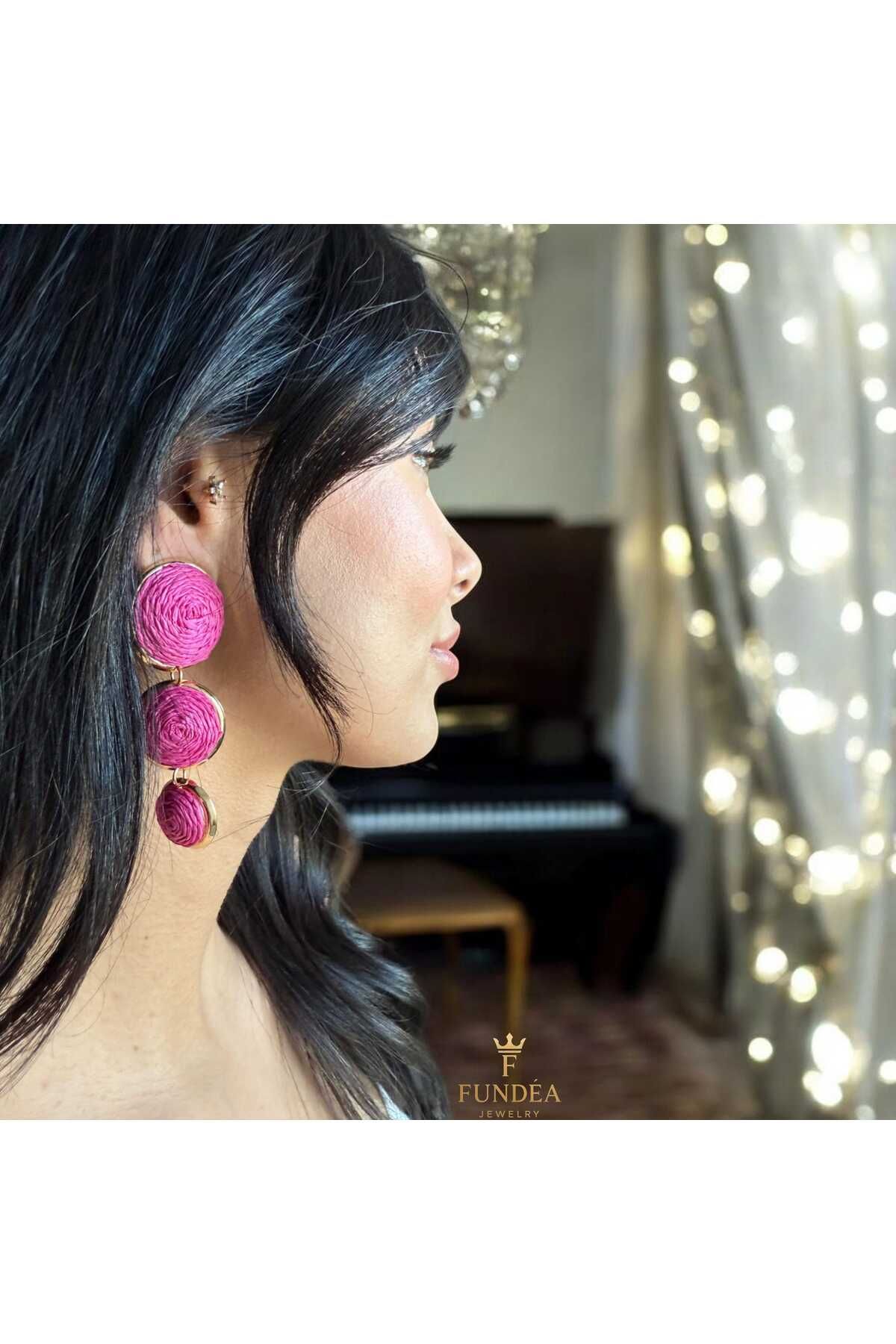 Fundéa Jewelry Fuya Küpe Rafya