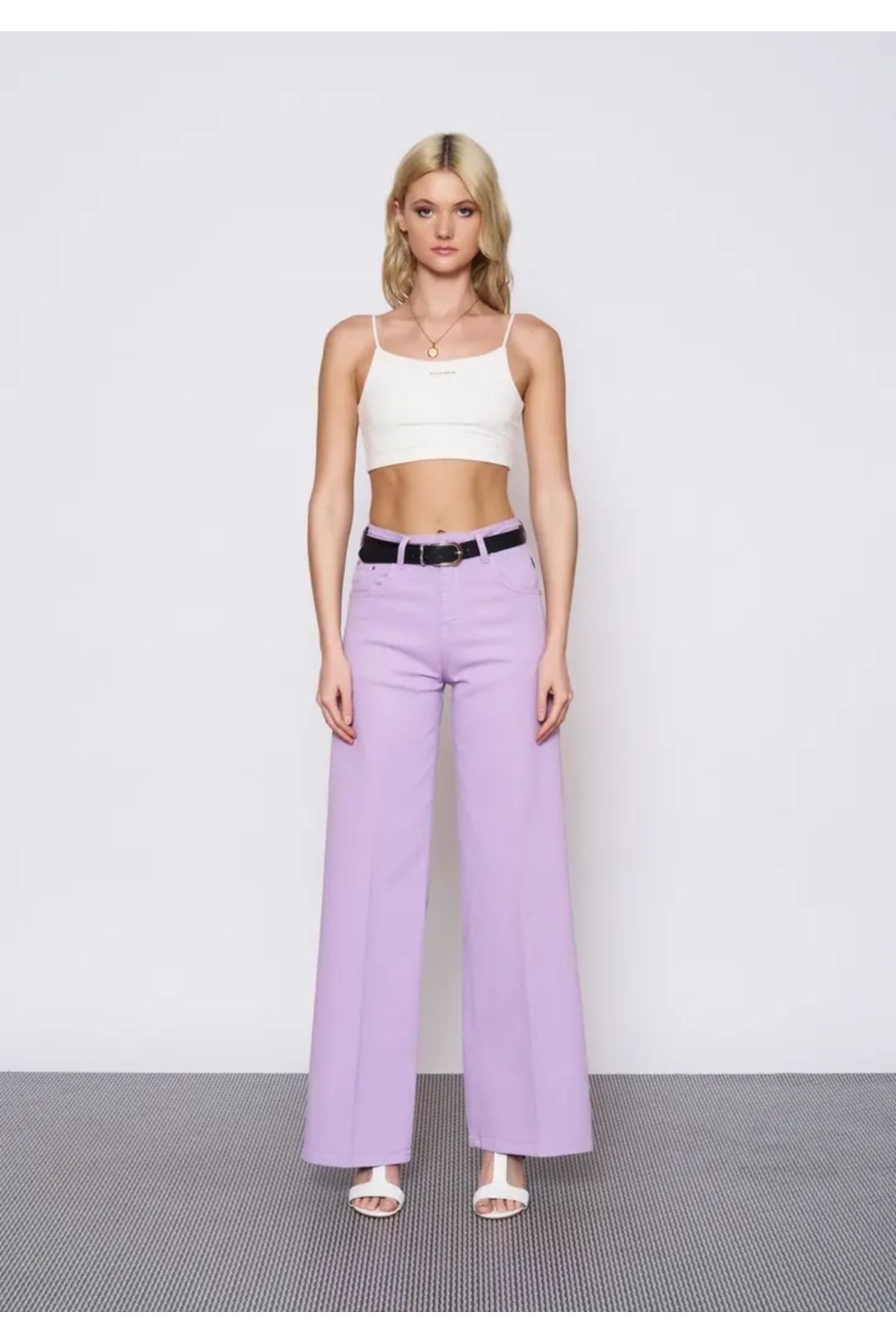 EUROFASHION Lavanta Lisa Denim Pantolon