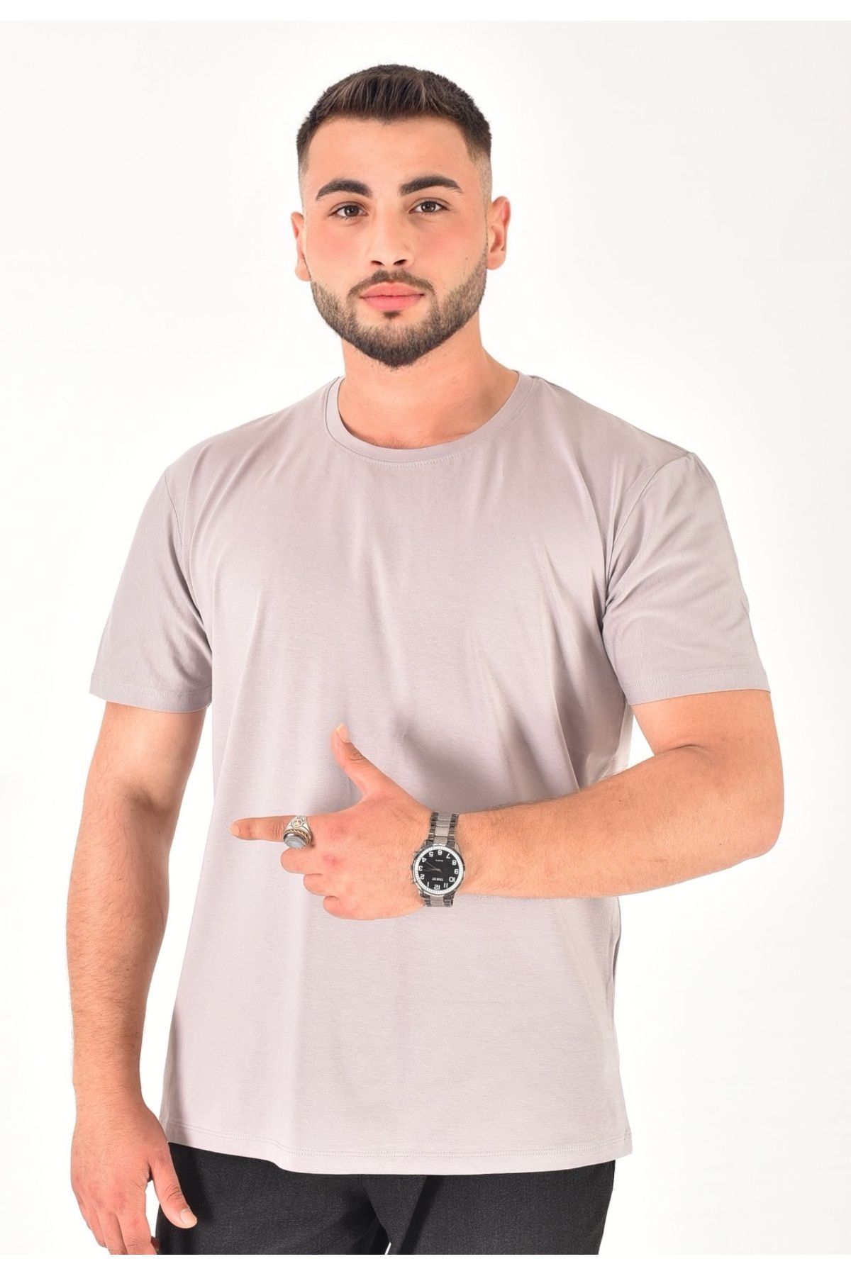 Bala Giyim Erkek %100 Pamuklu Basic T-Shirt