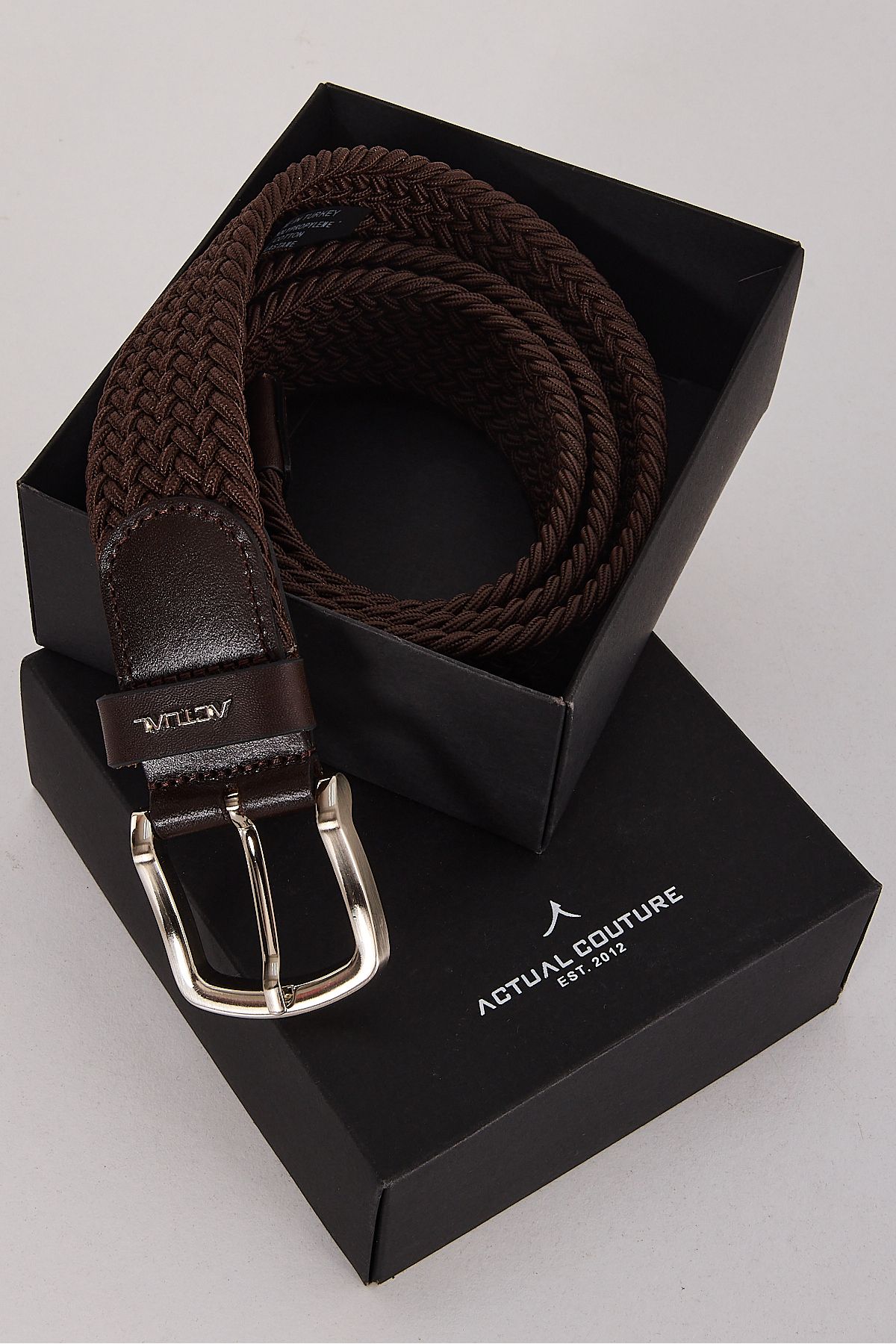 ACTUAL Elastic Desenli Kemer 3005 Kahve