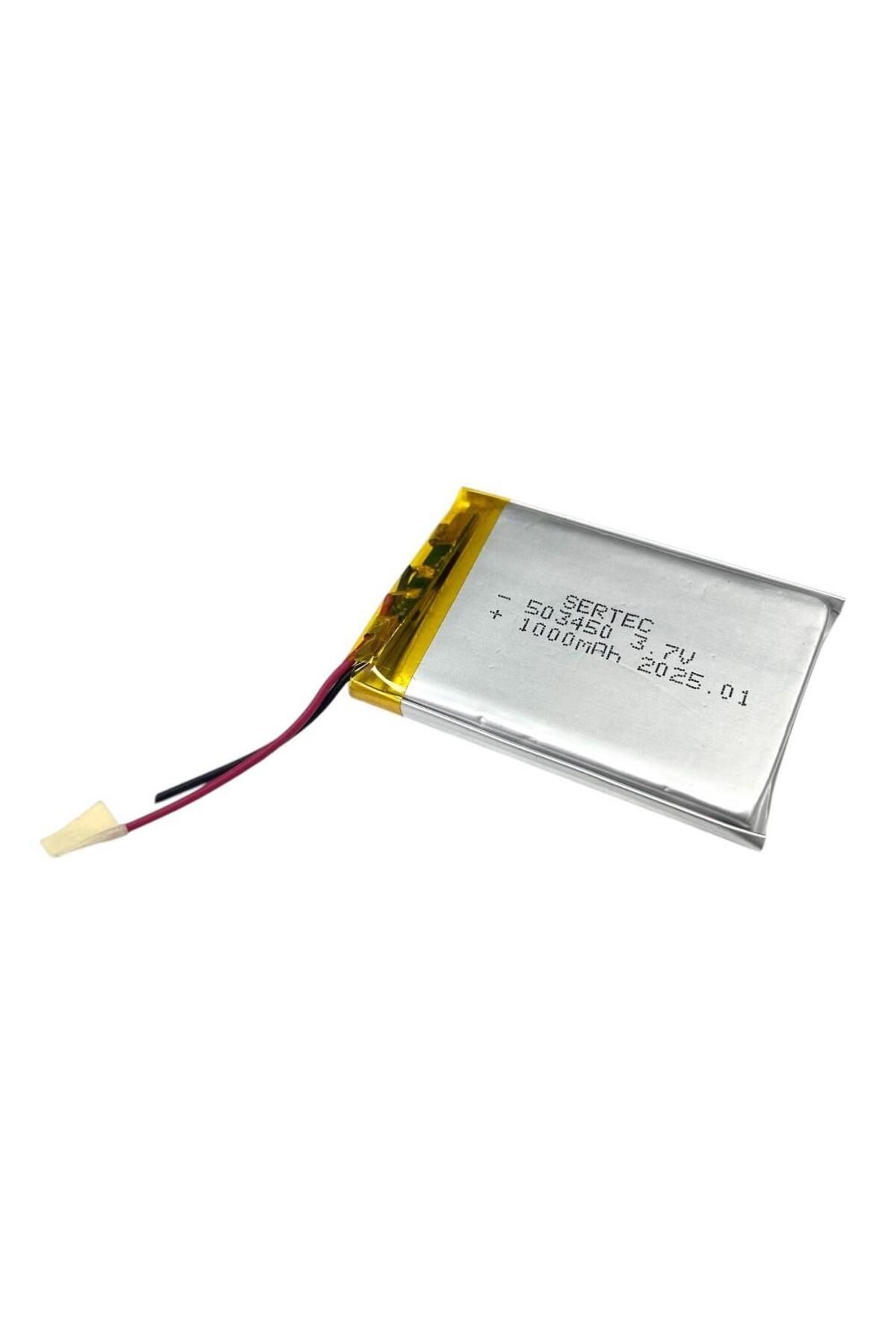 Sertec 503450 3.7V 1000mAh Li-Polymer Pil