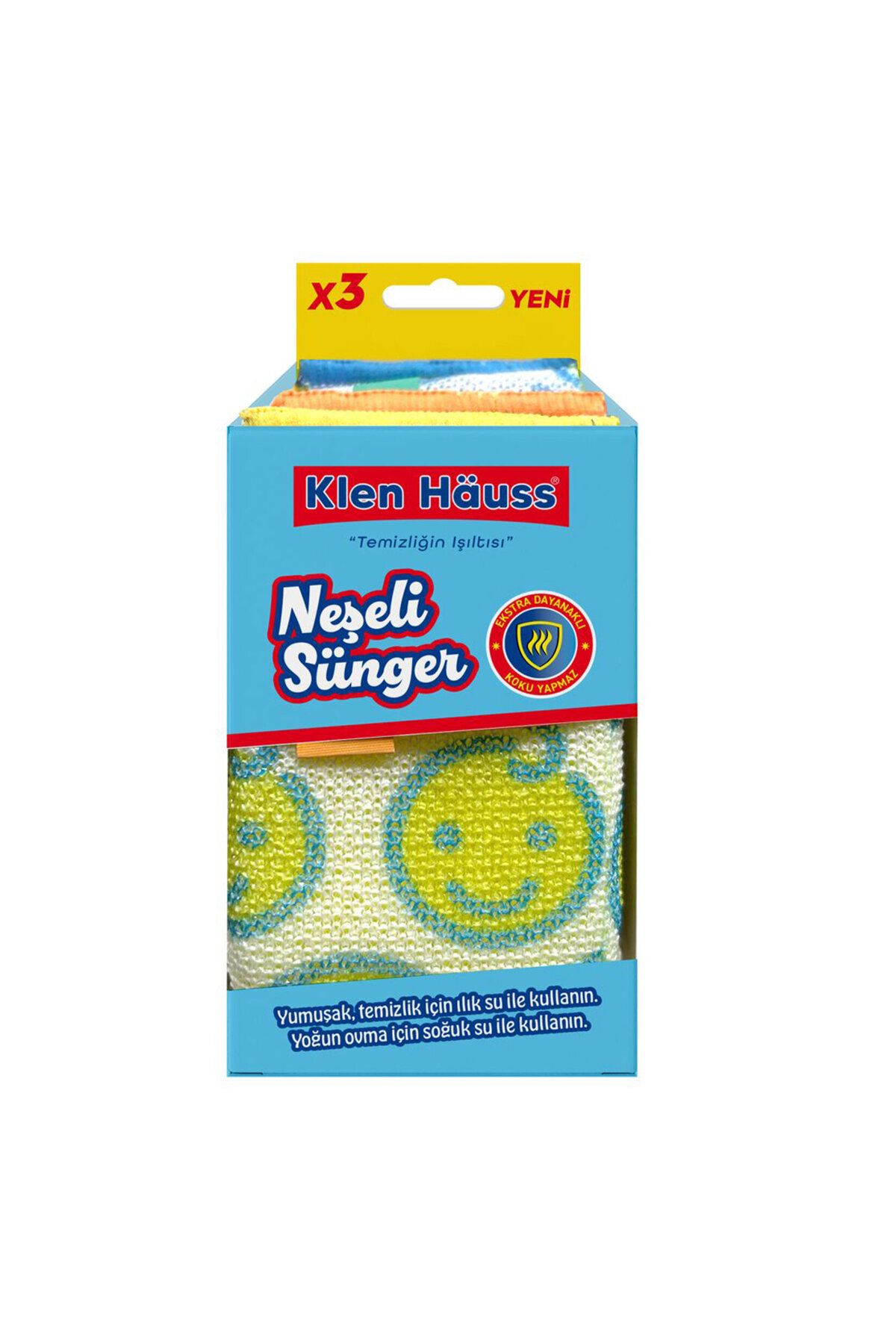 Klen Hauss Neşeli Sünger 3'lü