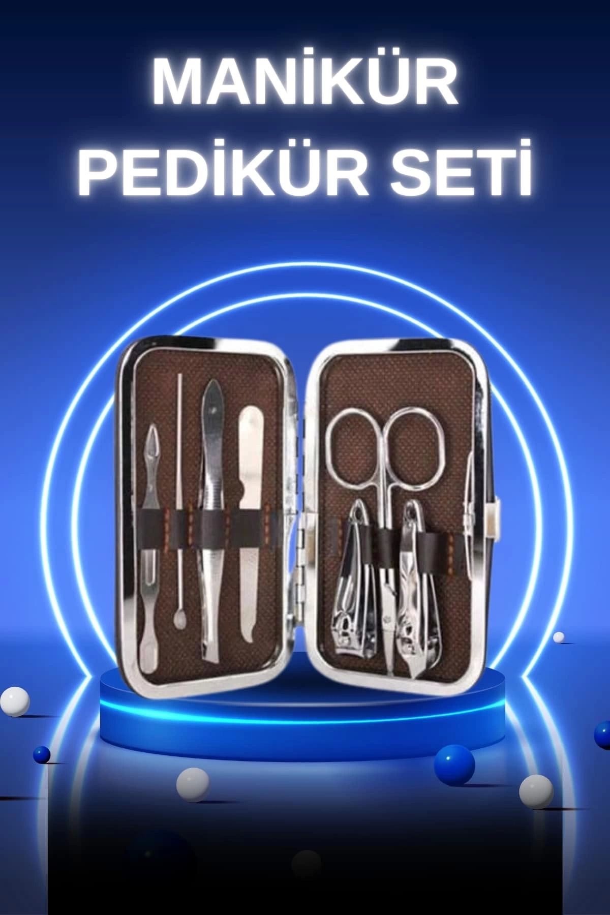 Heez Manikür Pedikür Seti 7 Parça Tırnak Batığı Temizleme Taşınabilir