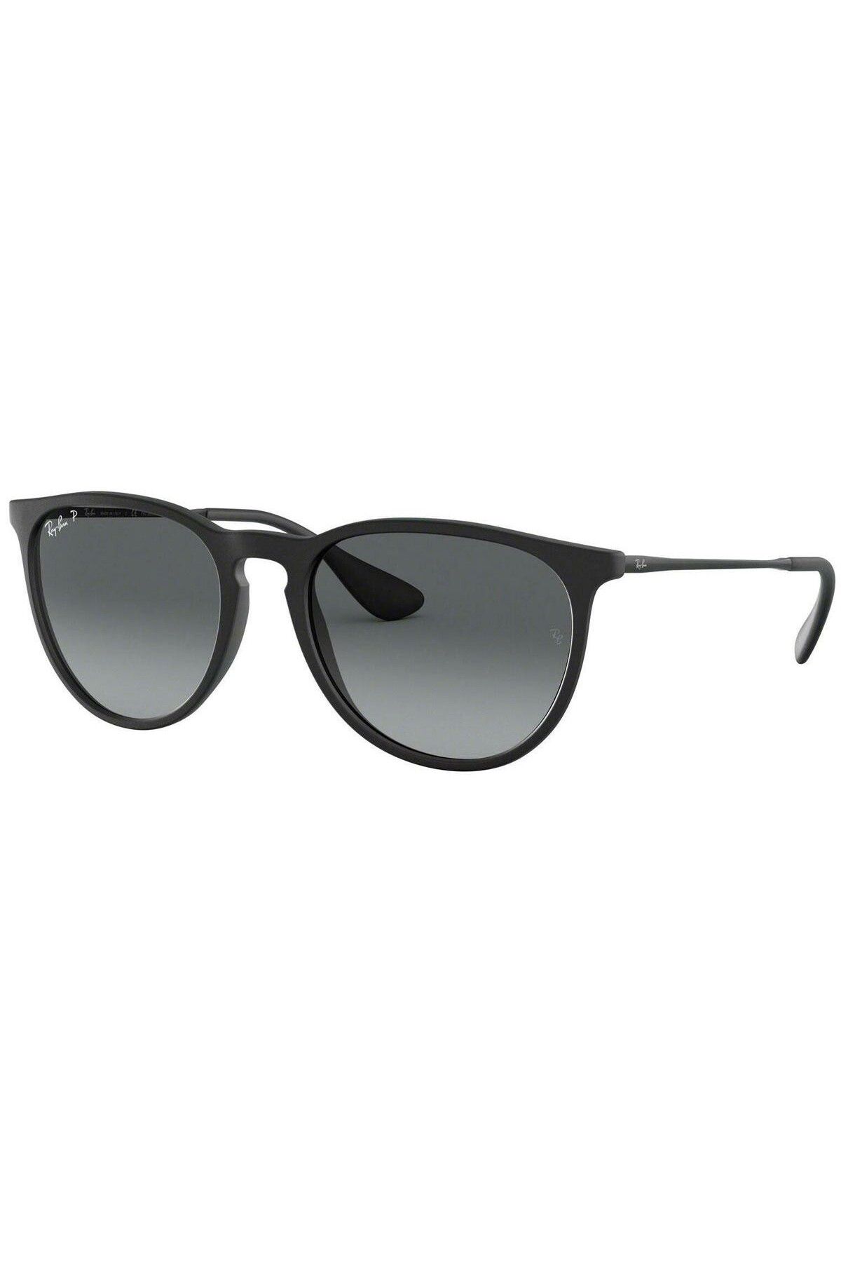 Ray-Ban Ray-ban Erika Rb4171 622/t3 – Ochelari De Soare Polarizați, Negru Mat, Lentile Gri Gradient Femeie - One Size