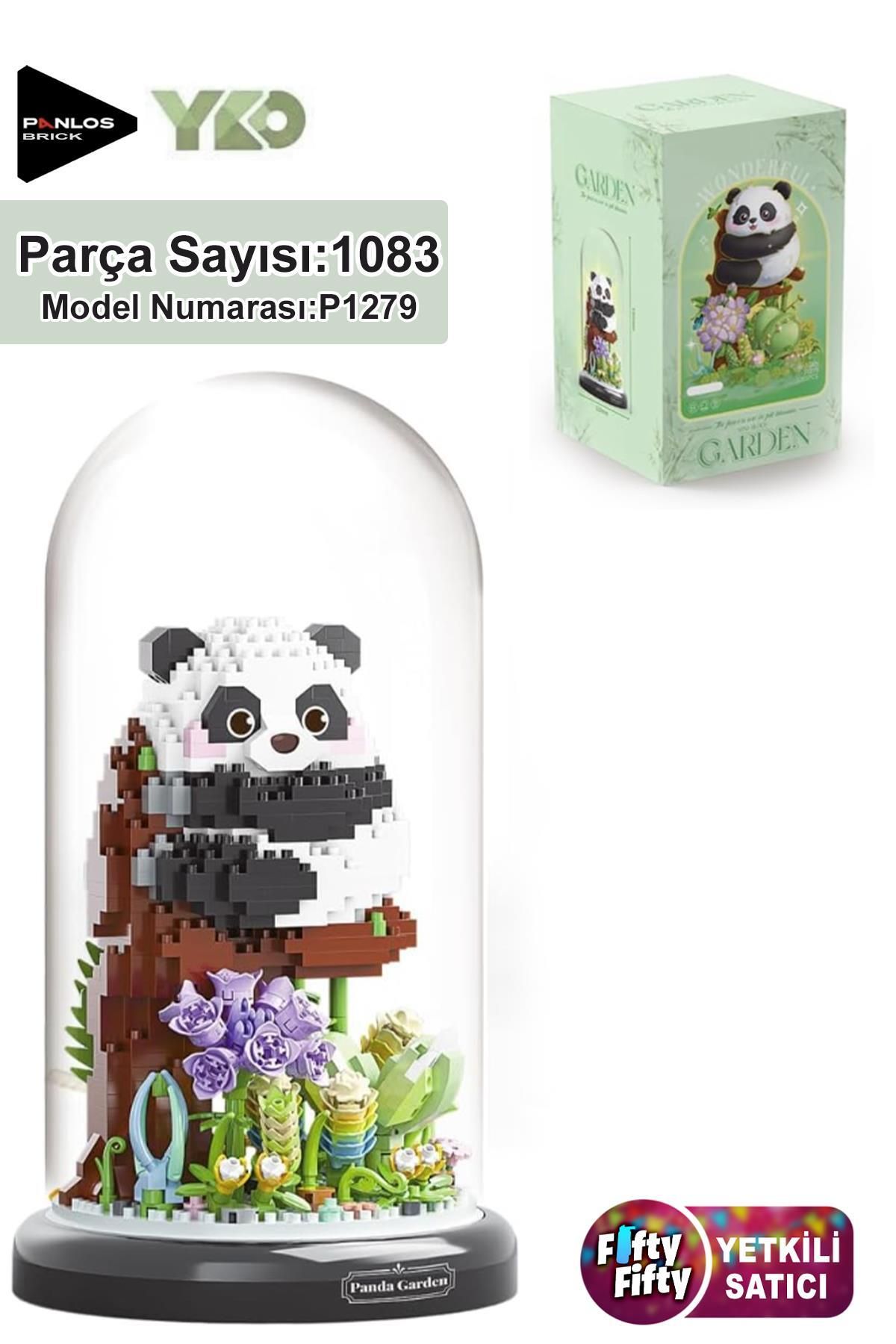 Vagonlife Panlos Yko Serisi Dekoratif ve Koleksiyonluk Panda Modeli 1083 Parça Yapım Seti -FFP1279