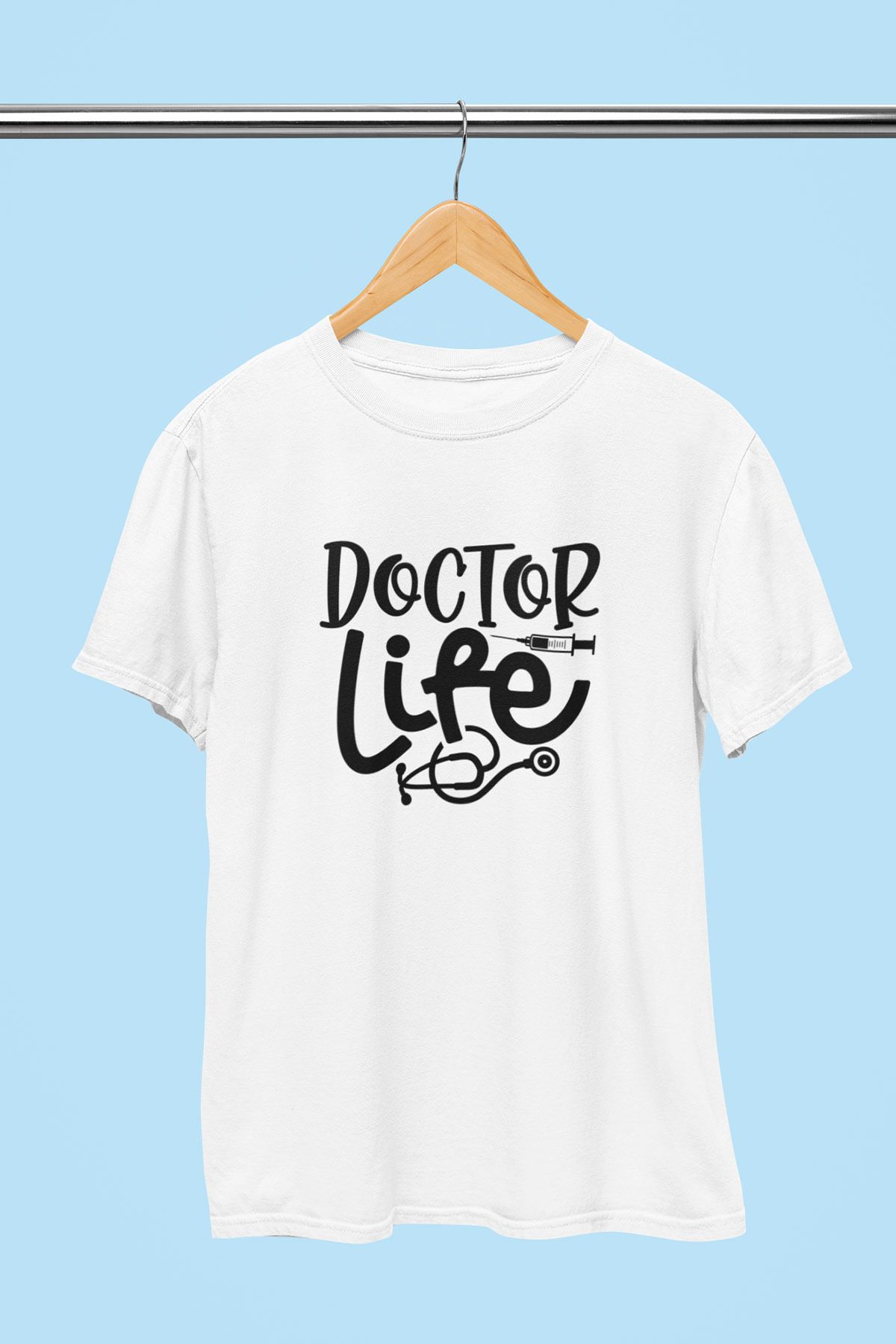 giftkonsept Doctor Life Doktor Hediyelik %100 Pamuklu Regular Beyaz Tişört