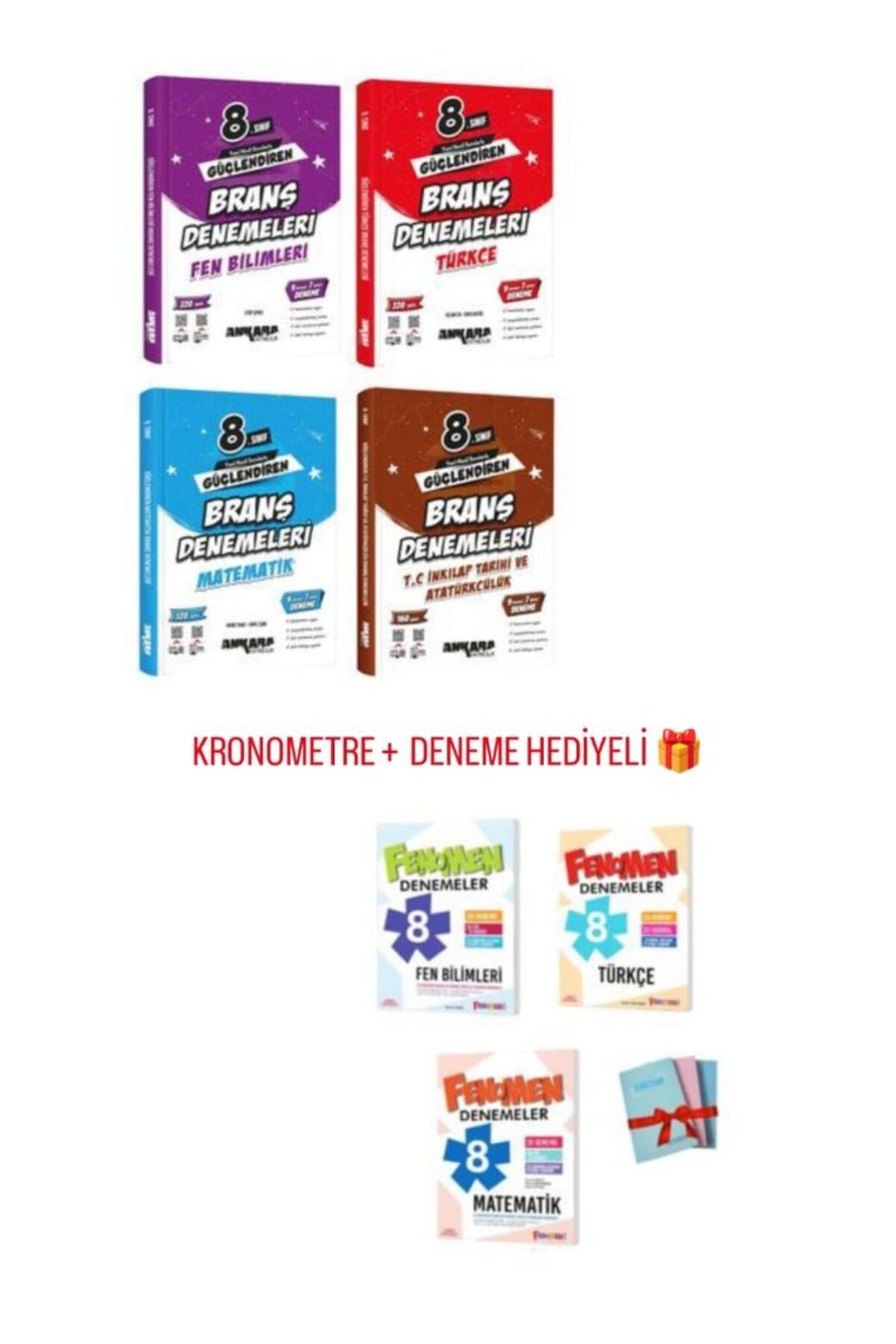 Ankara Yayıncılık ANKARA YAYINLARI + FENOMEN YAYINLARI 8.SINIF BRANŞ DENEMESİ