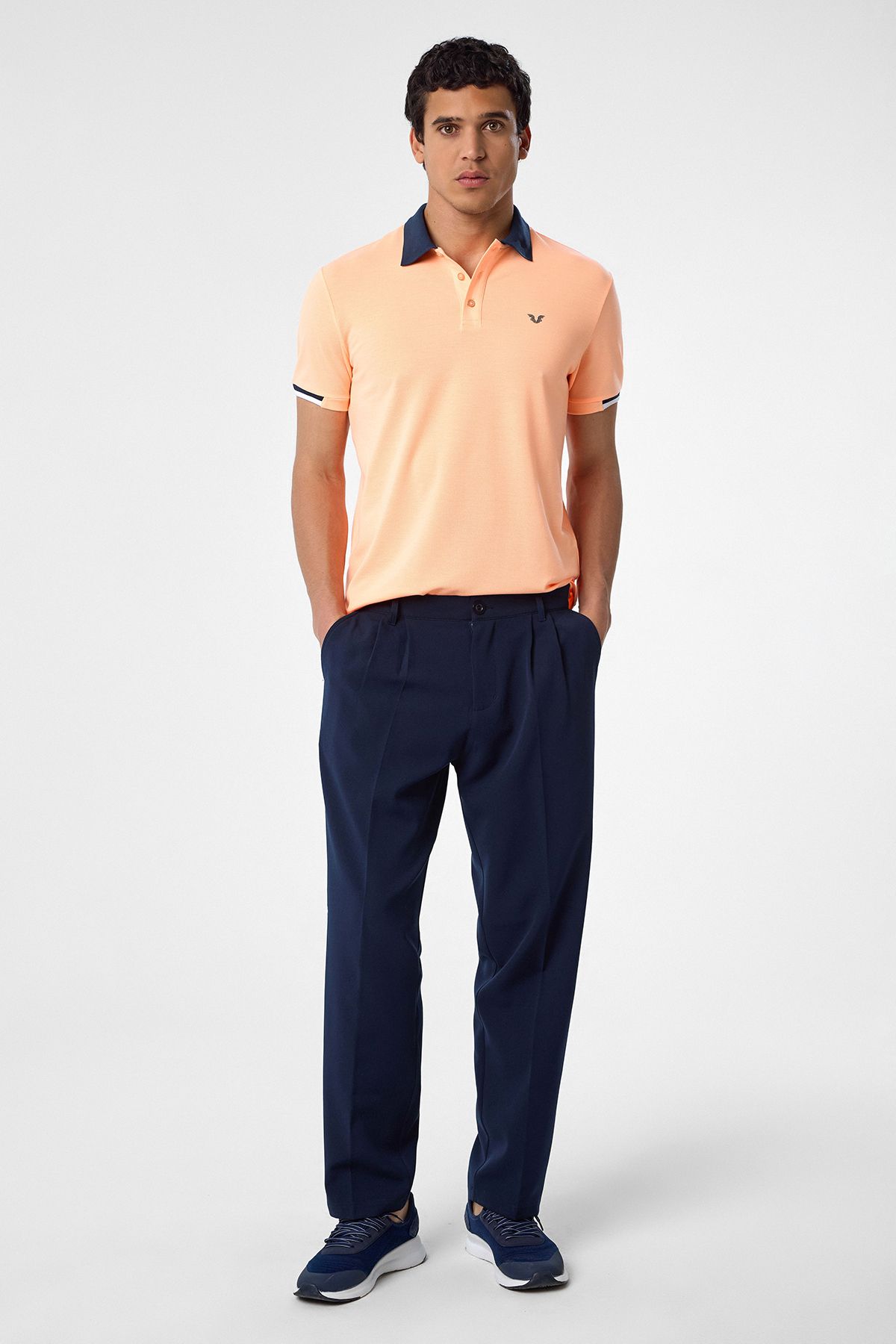 bilcee Erkek Teknolojik Kumaş Lacivert Baggy Pantolon 4590