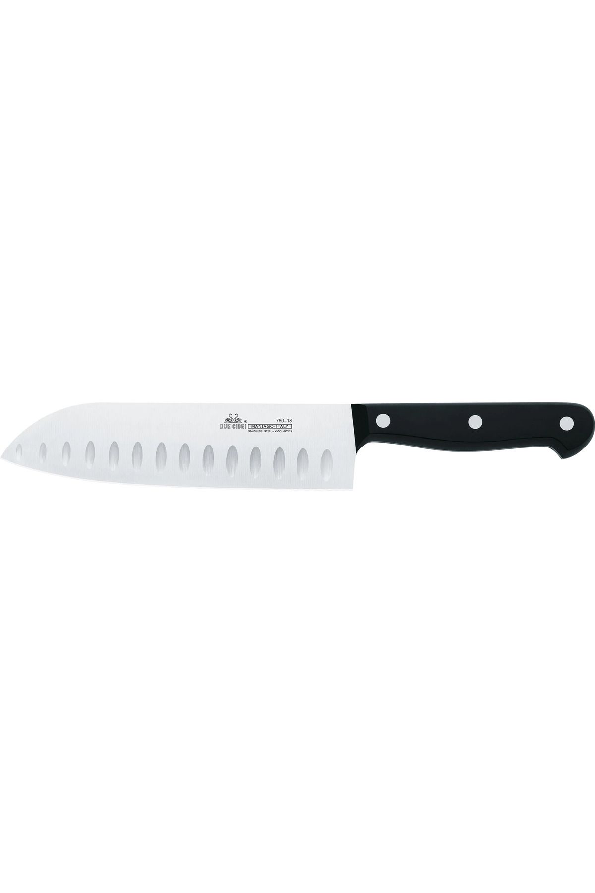 Due Cigni ''Classica'' 18 cm Santoku With Scallops