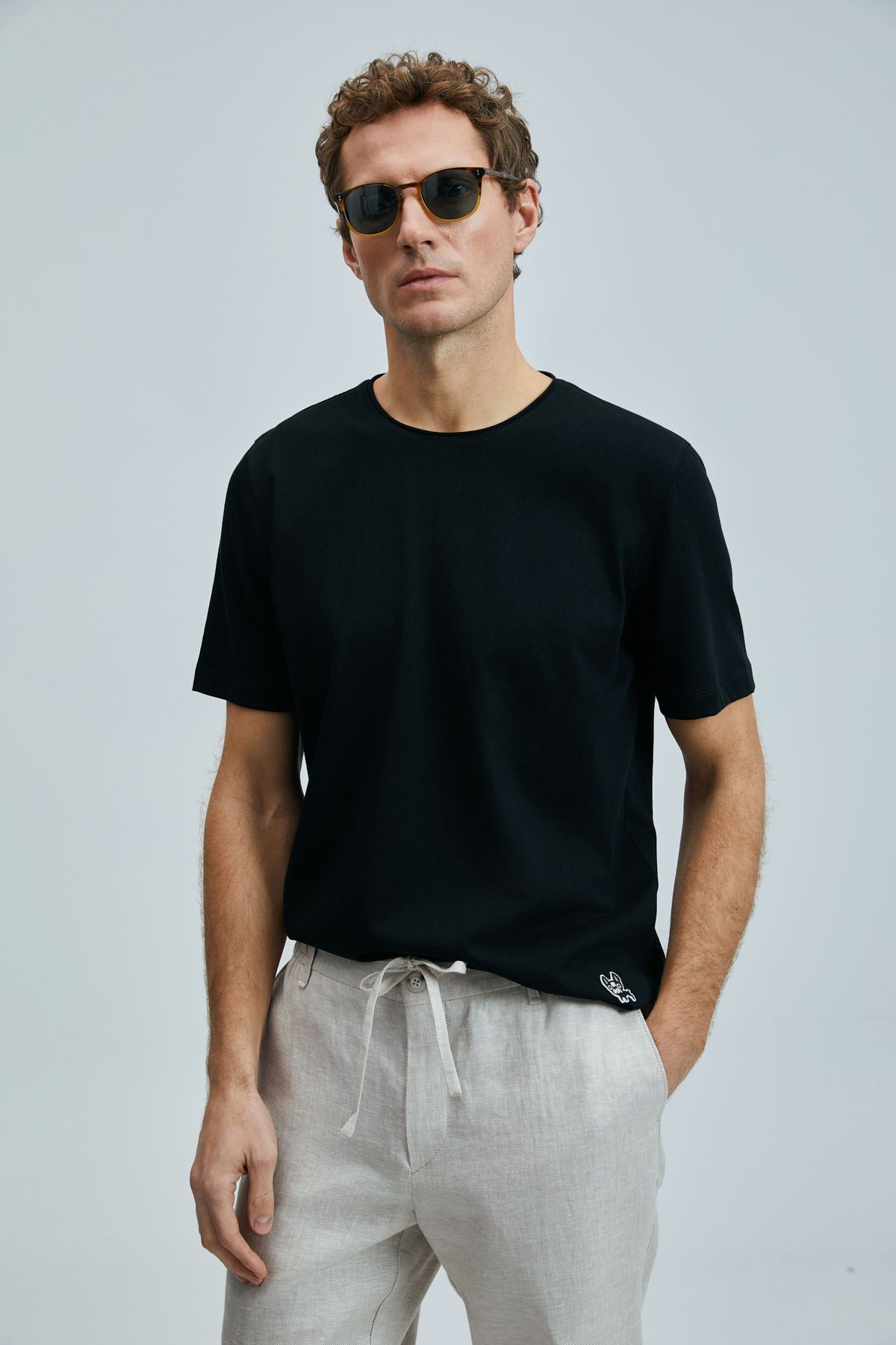 Lufian LUFİAN Junya Erkek Basic T-Shirt 111020259-25