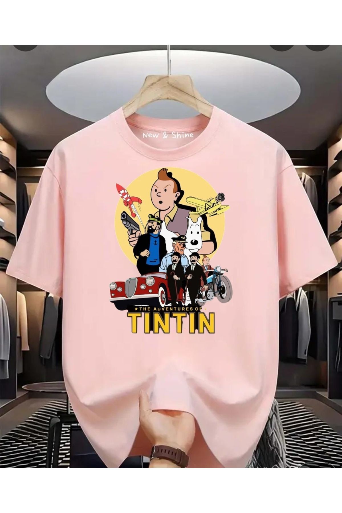 New Shine Tenten Baskılı Oversize T-Shirt