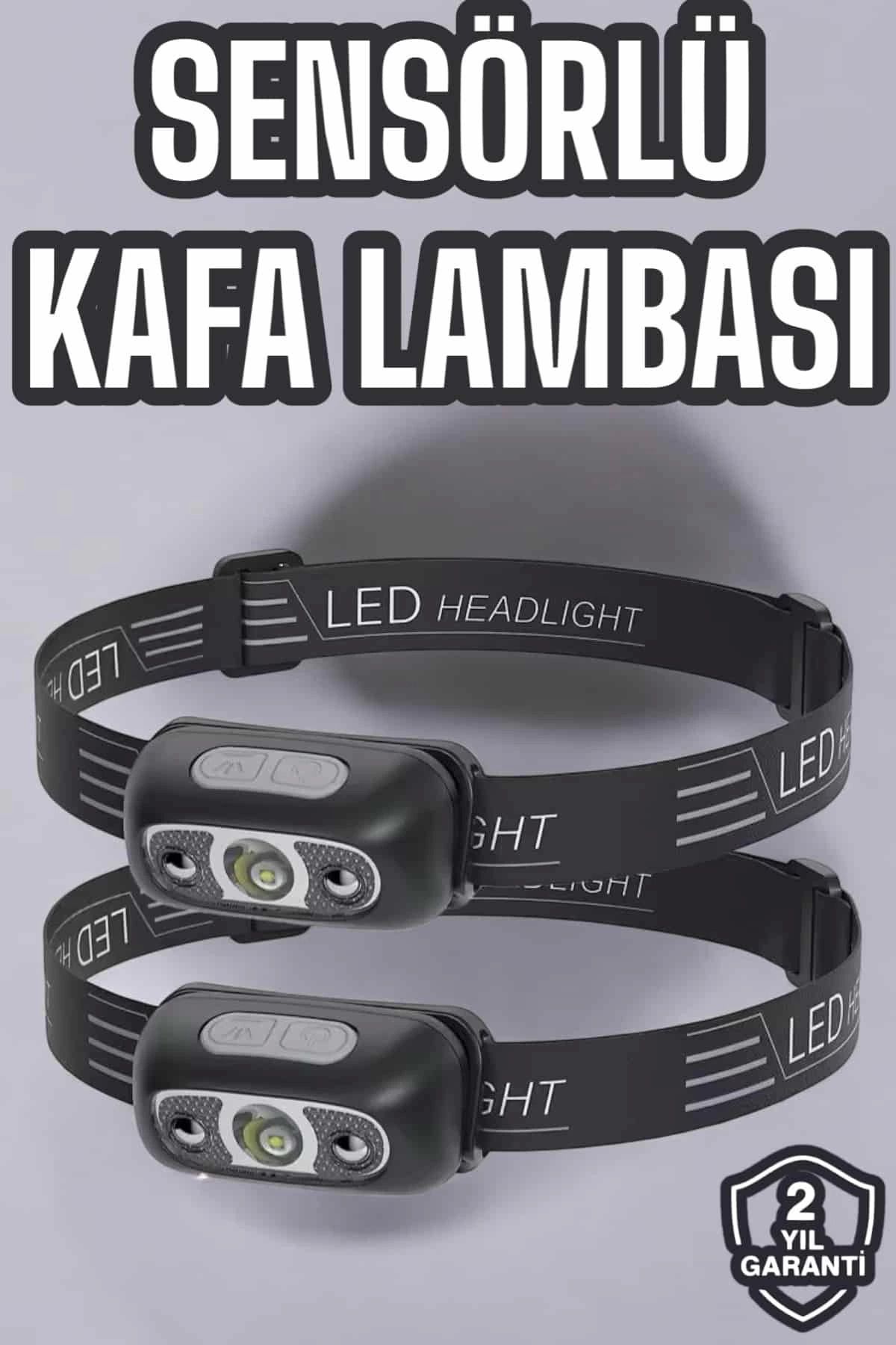 Heez Kafa Lambası Kamp Lambası Led Işık Şarjlı Ayarlanabilir
