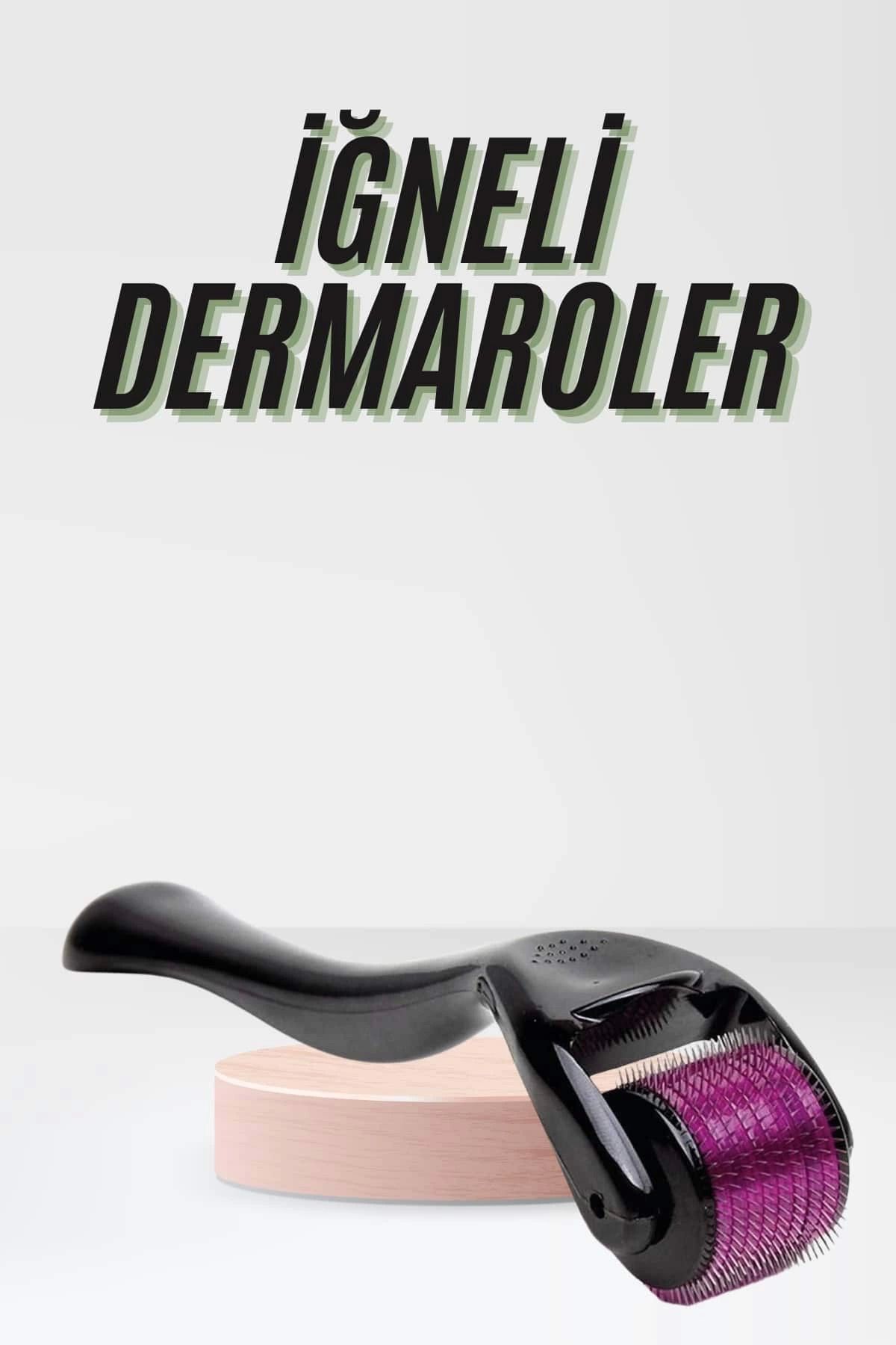 ÇAVDAR Tarağı Dermaroller 540 Iğneli Roller 1 Mm Iğne Cilt Yüz Yenileme Bakım Seti