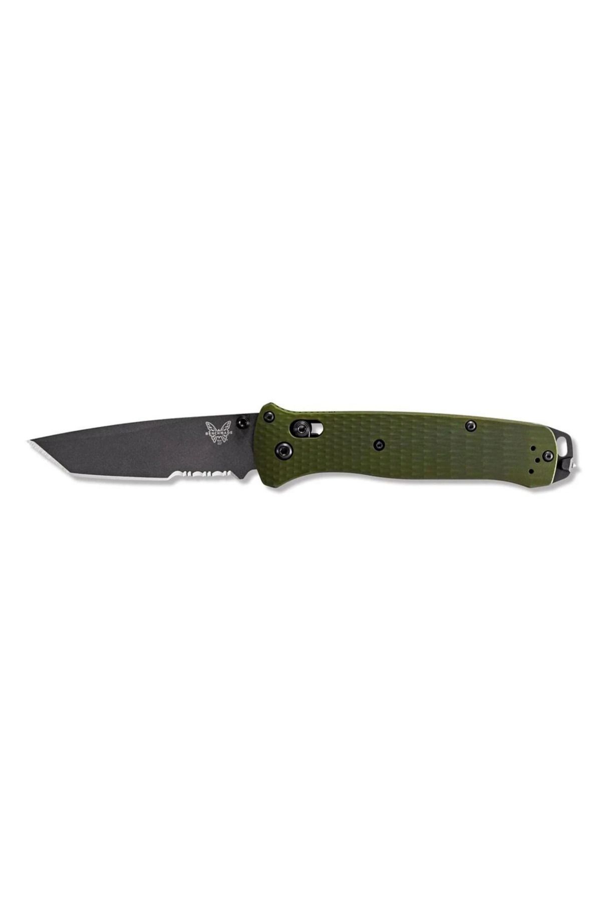 BENCHMADE Bailout® Woodland Green Aluminum Tanto Serrated Çakı