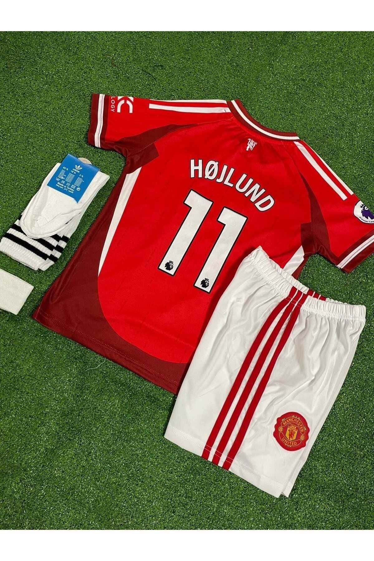 AJAX STAR M.U.n.i.t.e.d. Moskova 2008 Sezonu RASMUS HOJLUND Çocuk Forması (ARMALI)