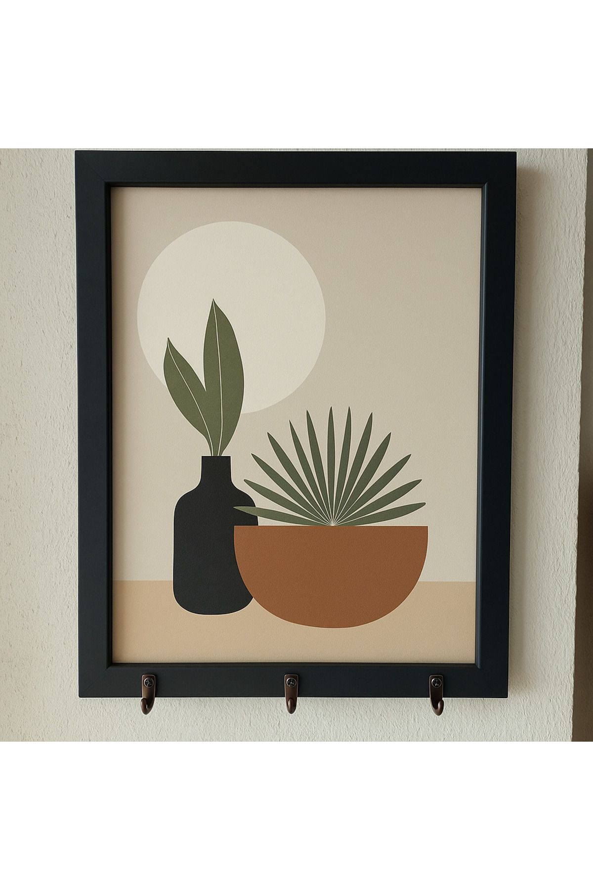 Efem Dekor 👩‍🎨 Minimalist Yüz Çizimli Anahtar Askısı – Estetik ve Pratik Askı Tasarımı