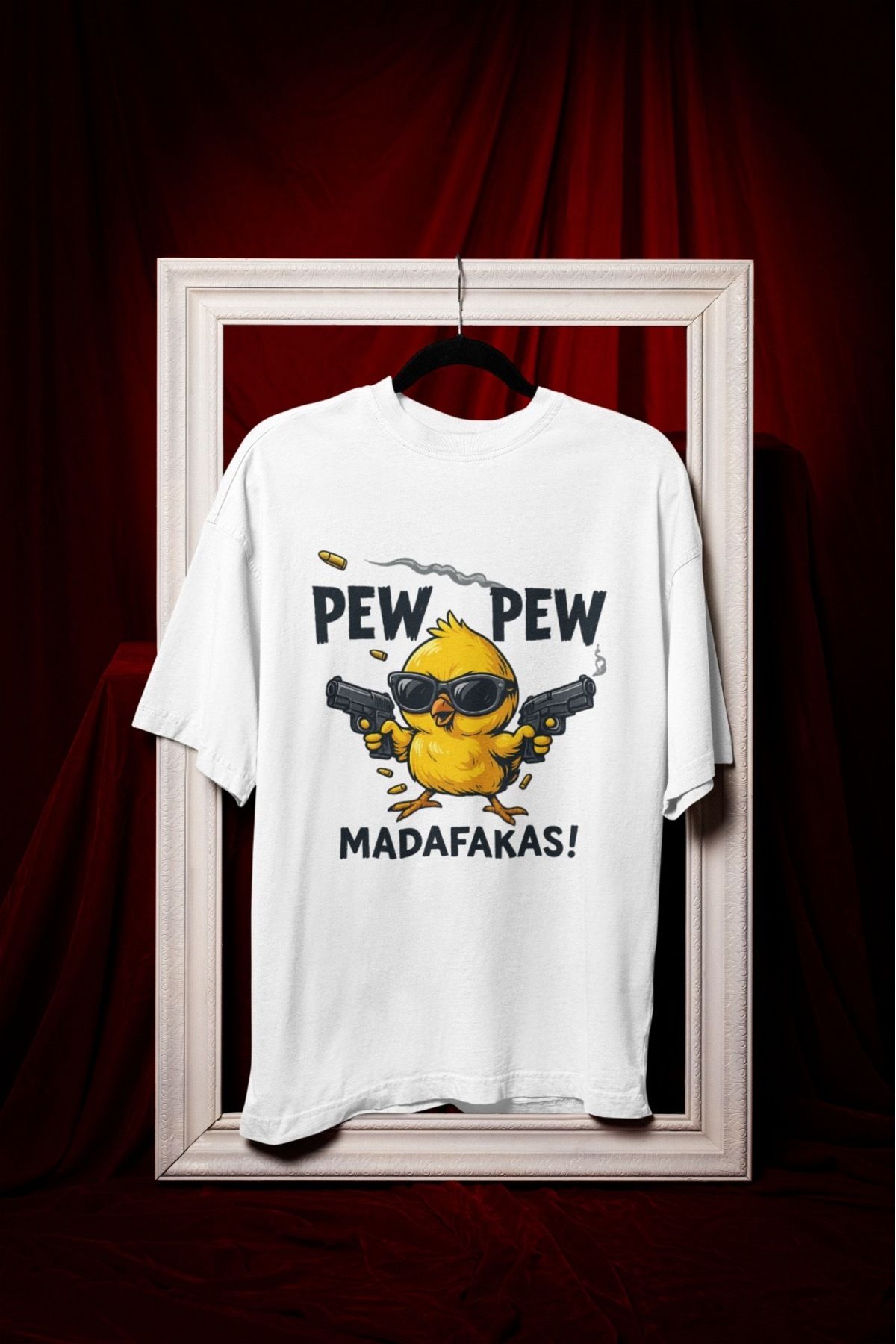ABAS T-shirt Ajan piskopat civciv 3D baskılı komik oversize tişört