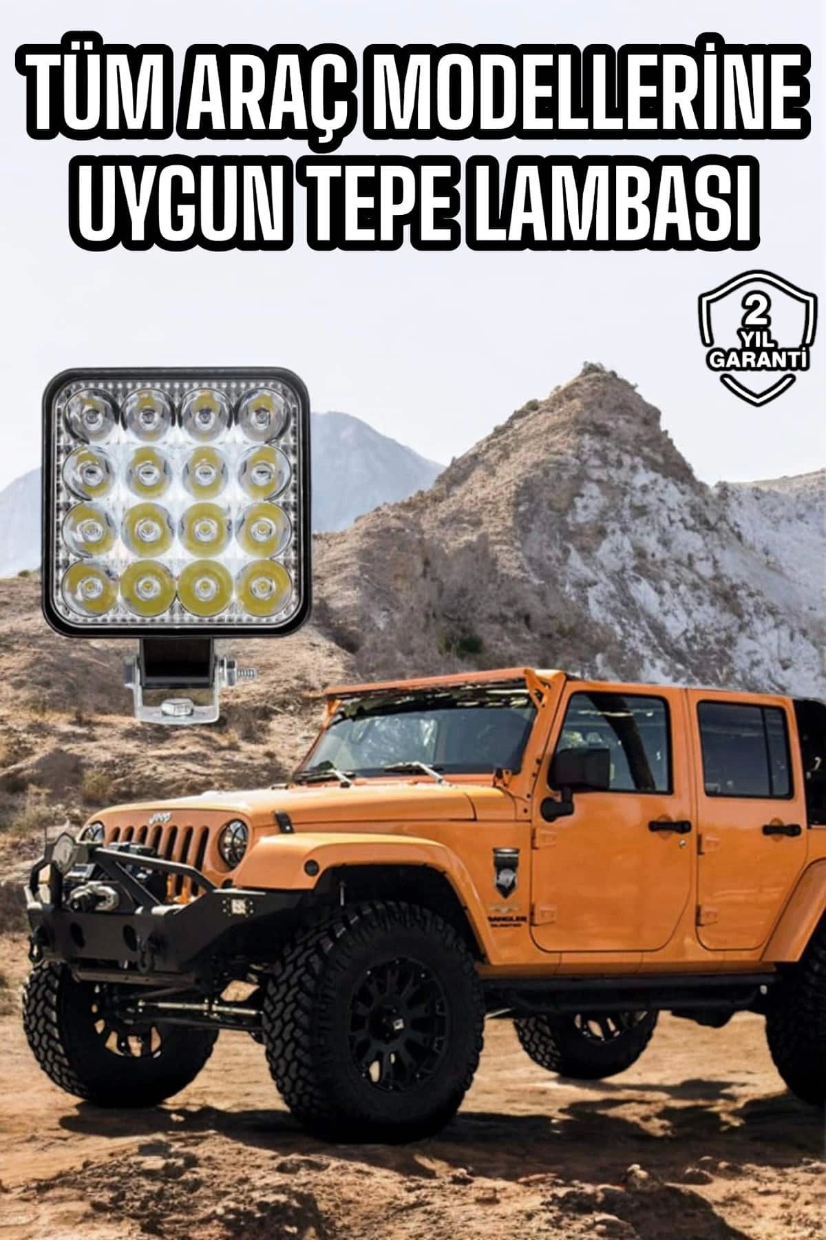 feifei Tepe Lambası Tüm Araç Tiplerine Uygun Sis Lambası 16 Led Beyaz Renk
