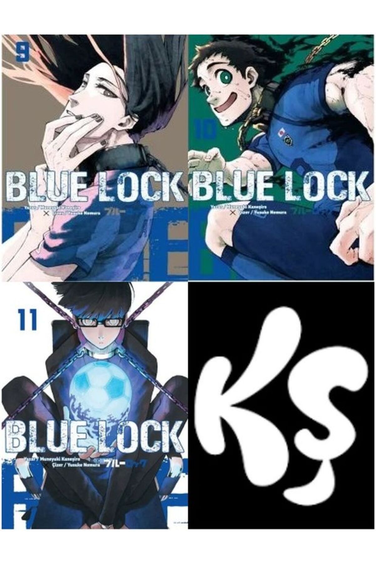 Komikşeyler Yayıncılık Blue Lock 9-10-11 Manga Seti (3 KİTAP)