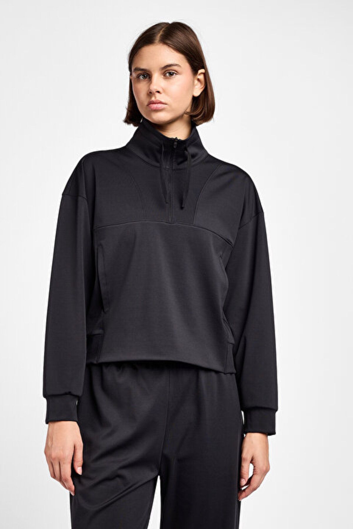 Lescon Kadın Antrenman Yarım Fermuarlı Sweatshirt 25B-2052