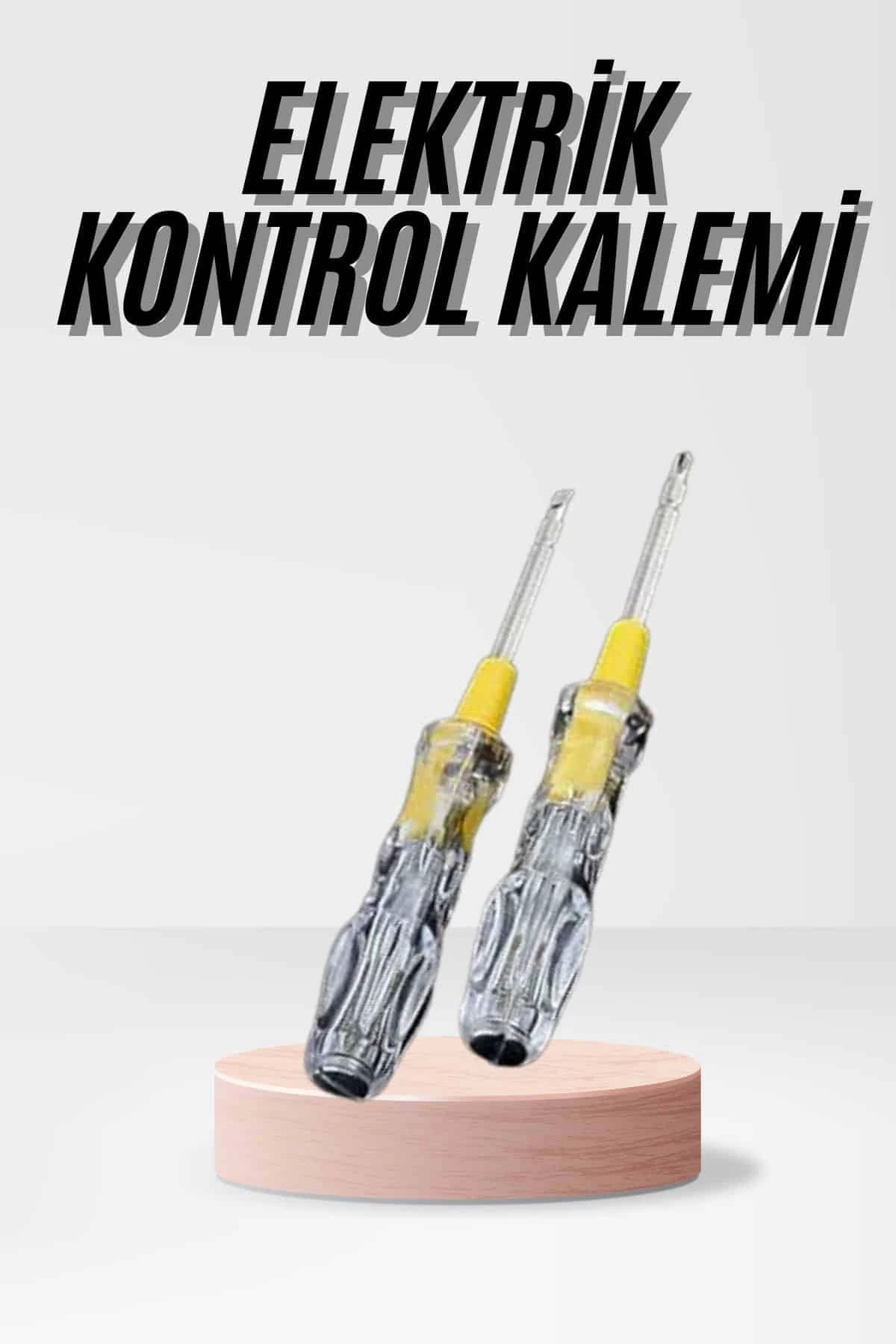 yusuftex Kontrol Kalemi Çift Başlıklı Şeffaf Elektrik Testi Değişken Uçlu