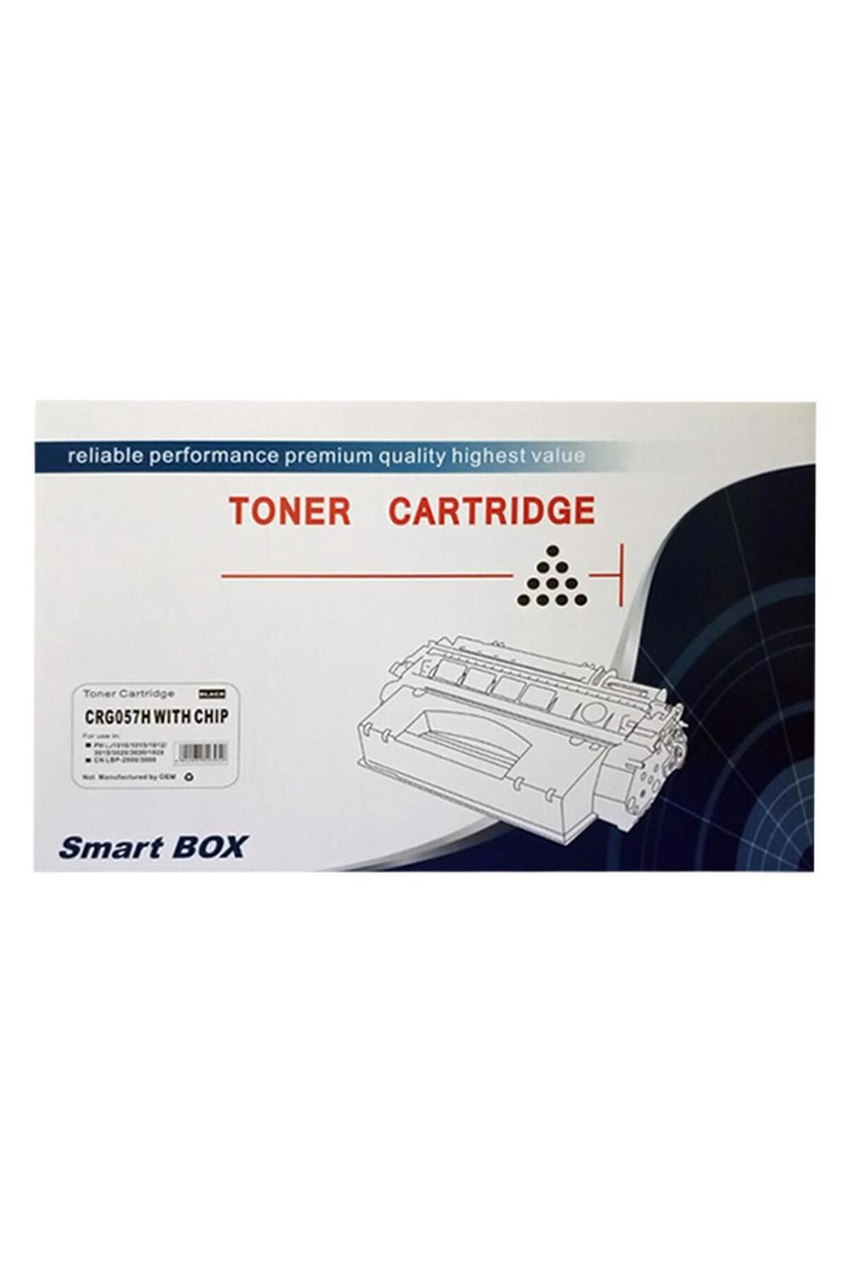 Smart Box Canon CRG-057H Muadil Toner Çipli 10.000 Sayfa - Siyah