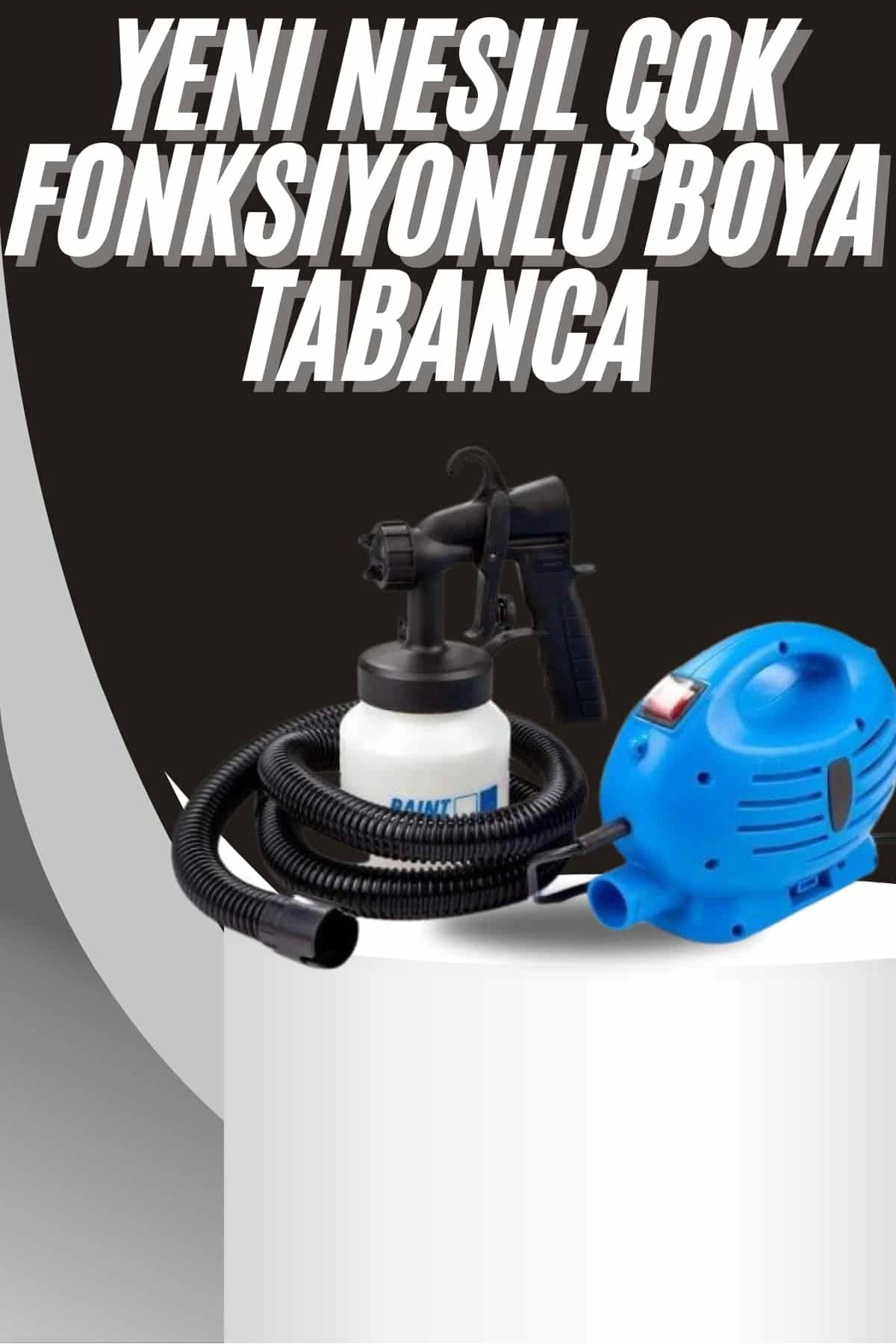 MELFSHOP Boya Tabancası Paint Zoom Yeni Nesil Çok Fonksiyonlu Püskürtücü Elektrikli Sprey Tabanca Seti