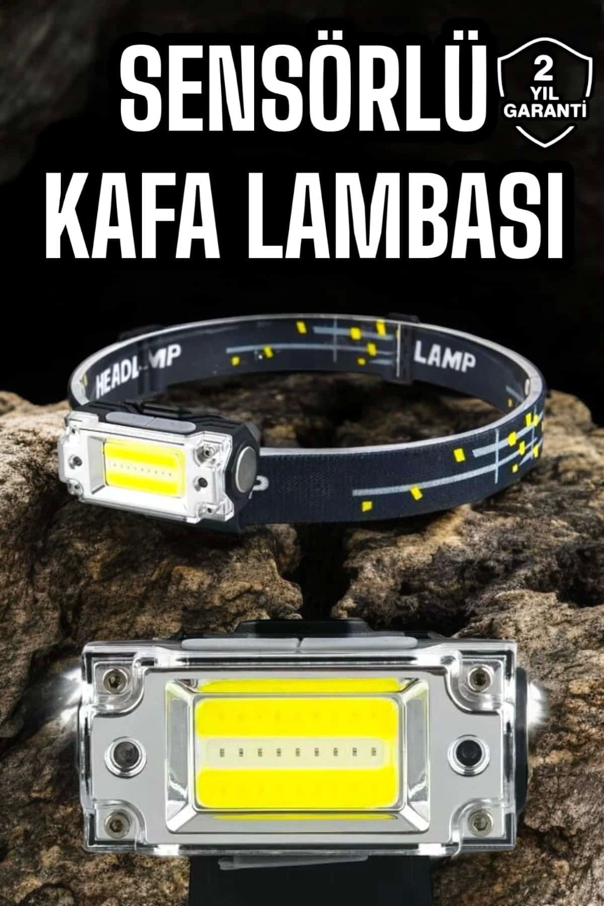 feifei Kafa Lambası Led Fener Pratik Taşınabilir Ayarlanabilir Usb Şarjlı