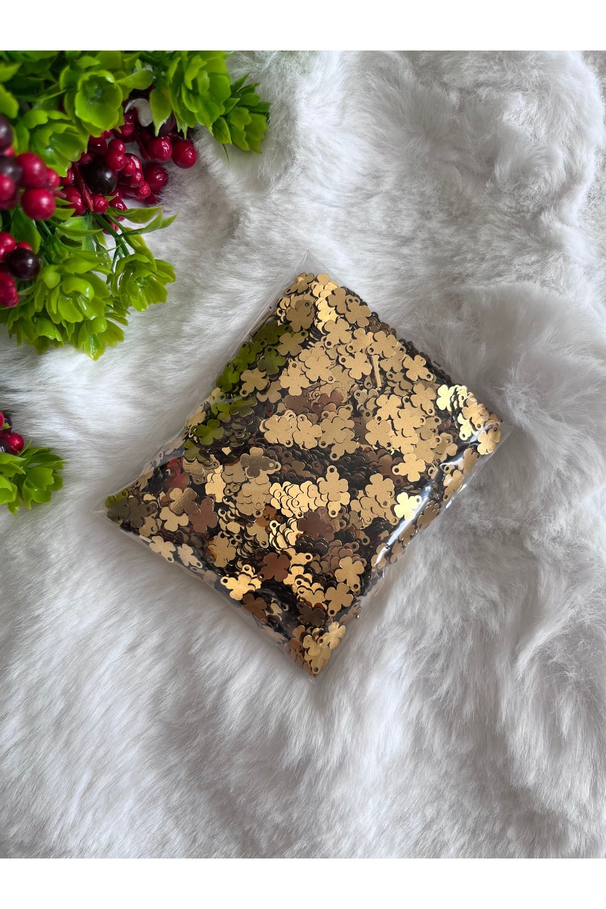 pulsan 50gr Yazma Oya Pulu Yaprak Gold