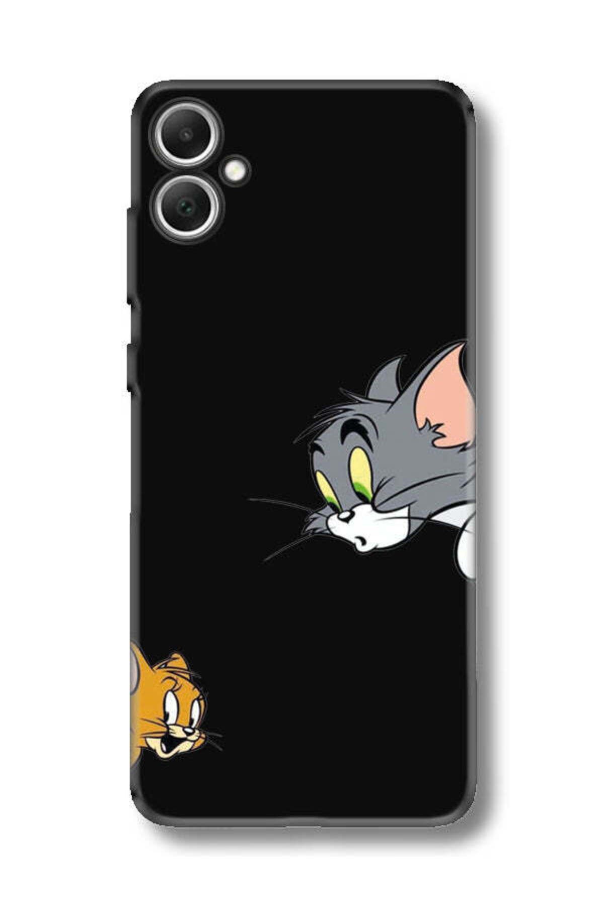 frondcase Samsung A05 Tom And Jerry Siyah Telefon Kılıfı