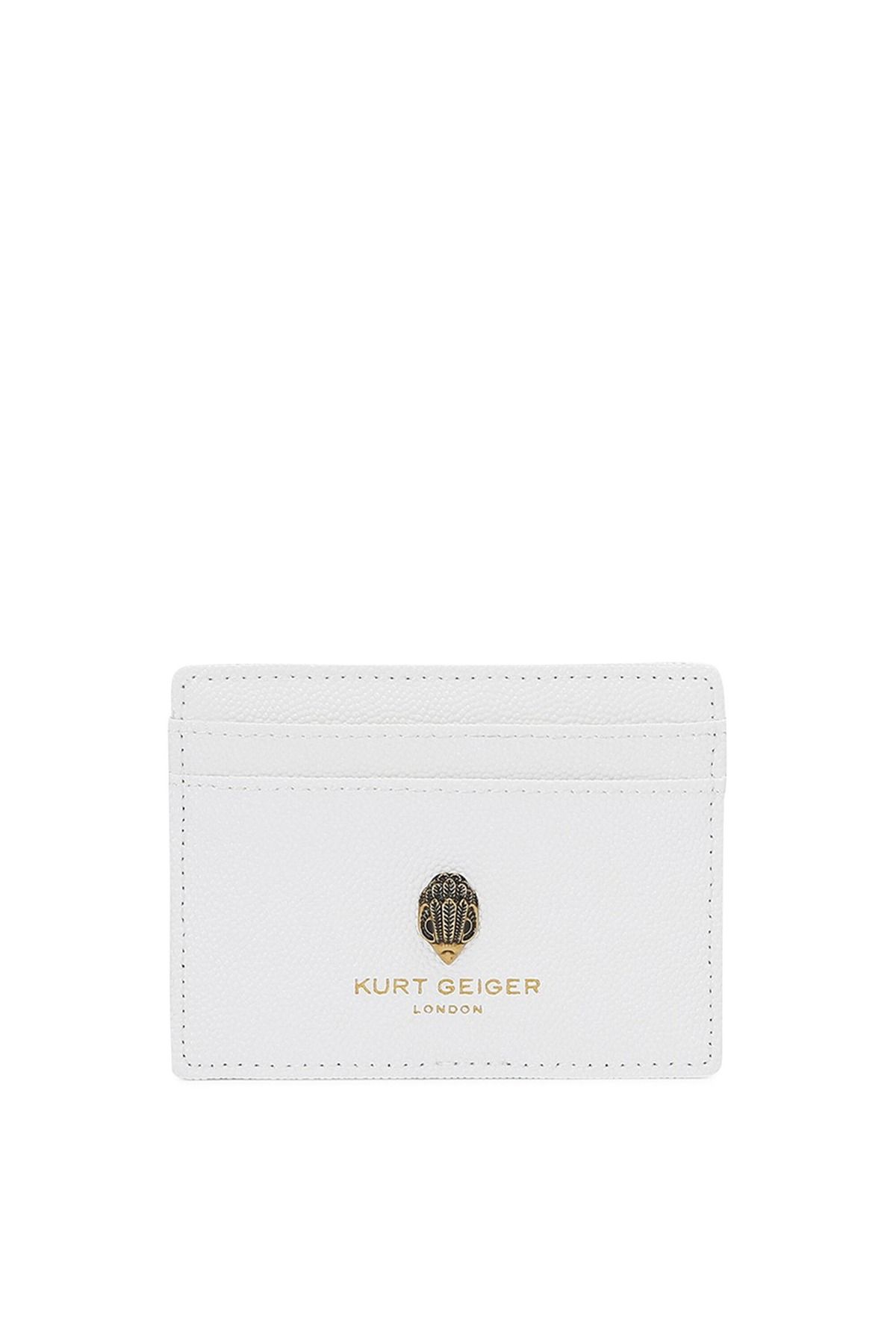 Kurt Geiger Shoreditch Deri Kartlık 10x7 cm, İnce ve Şık Tasarımlı 4 Kart Gözlü Model