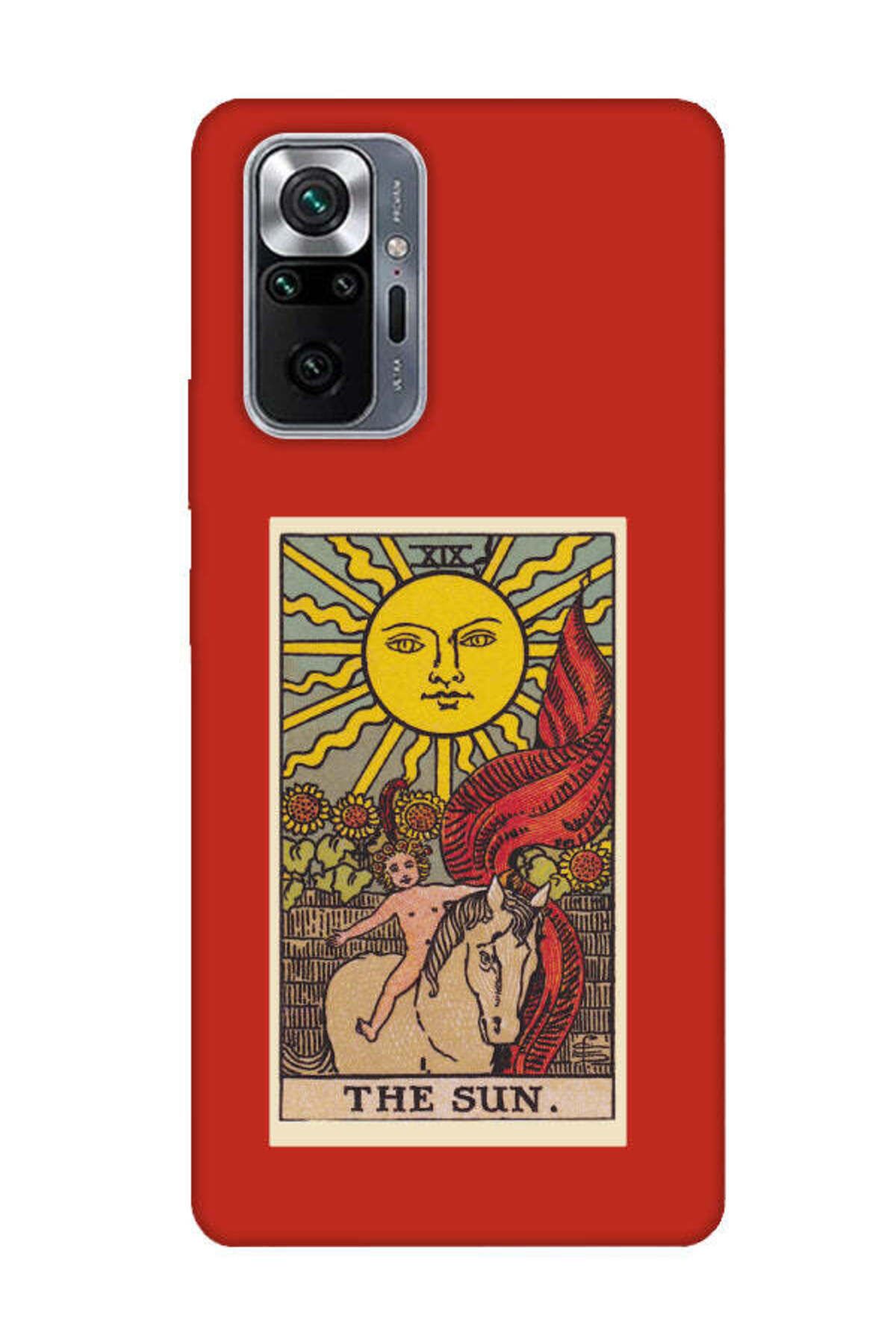 frondcase Redmi Note 10 Pro The Sun Kırmızı Telefon Kılıfı