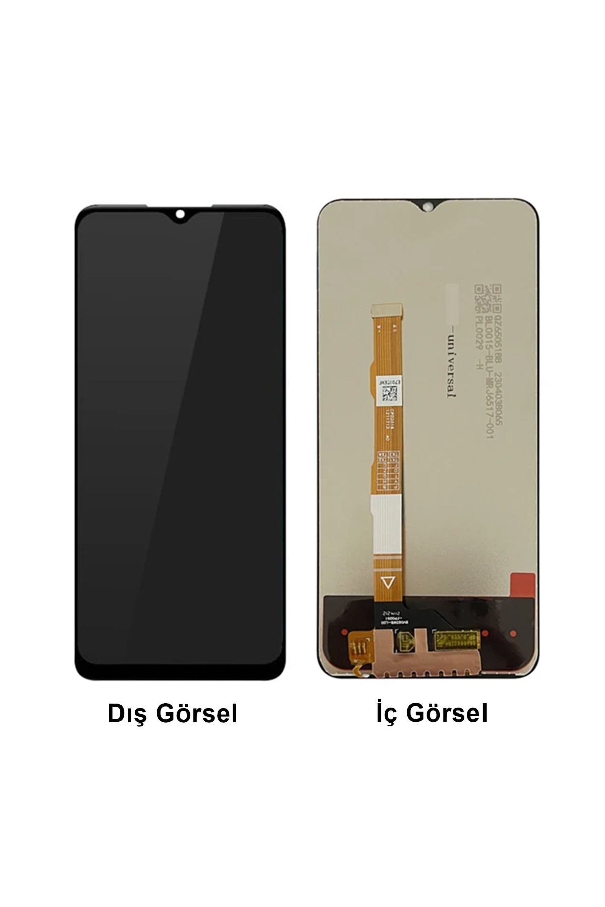 Teknonet Vivo Y16S Uyumlu Org Lcd+Dokunmatik (Siyah)