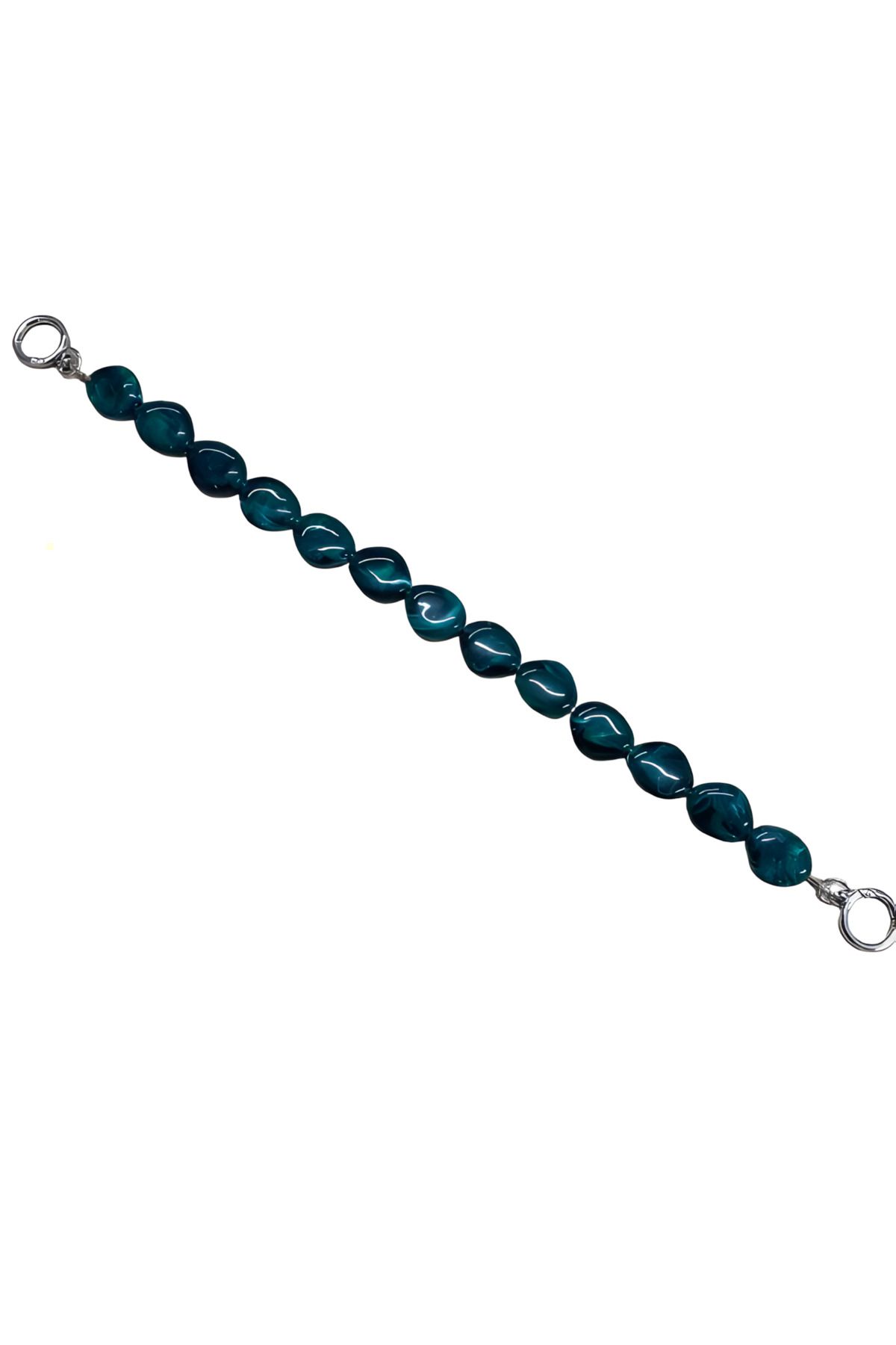 EleganTShoP Akrilik Yassı Boncuklu Çanta Sapı 48 cm AL99