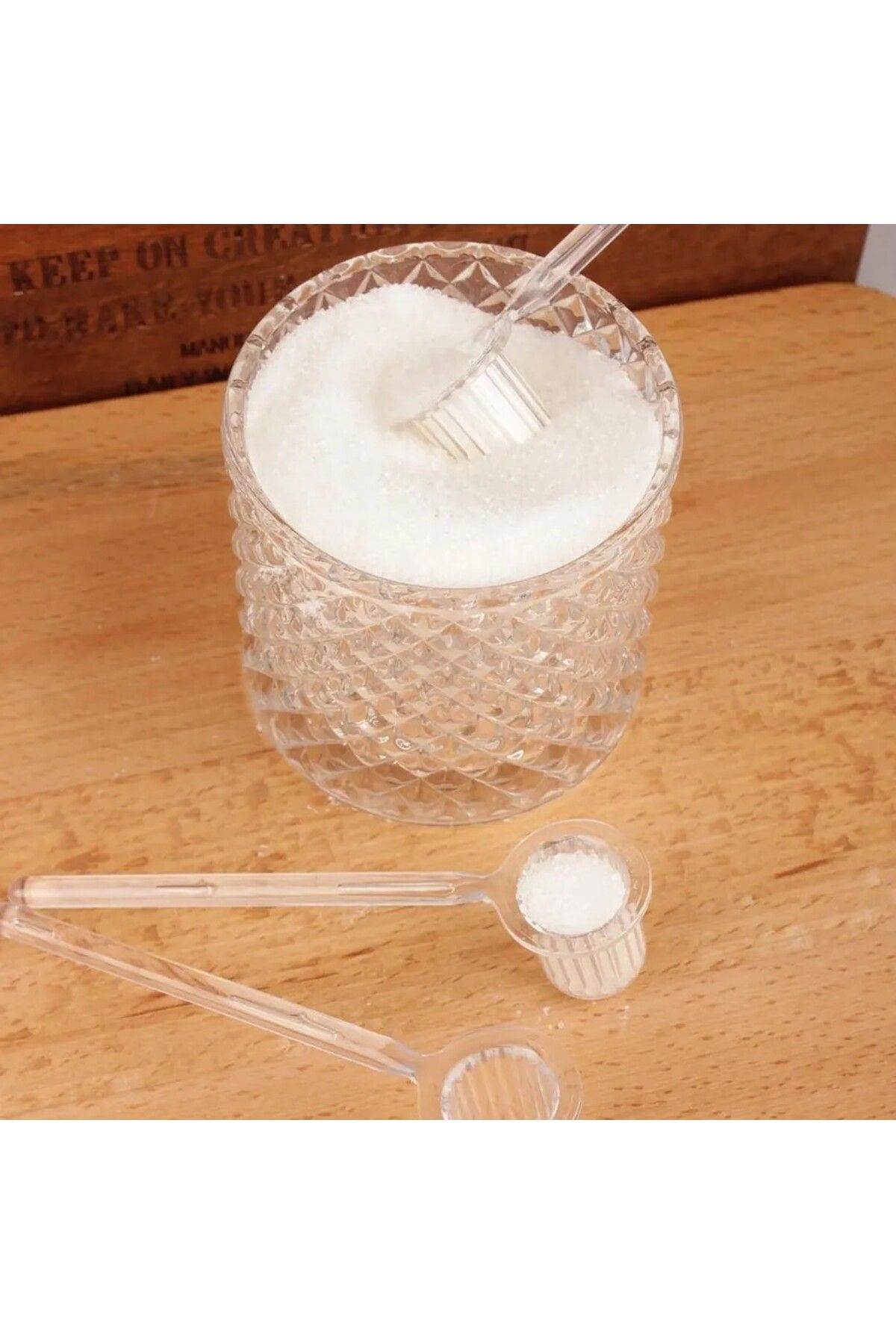 FAVENO 6 Adet Plastik Şeker Kaşığı Ölçü Kaşığı Baharat Kaşığı