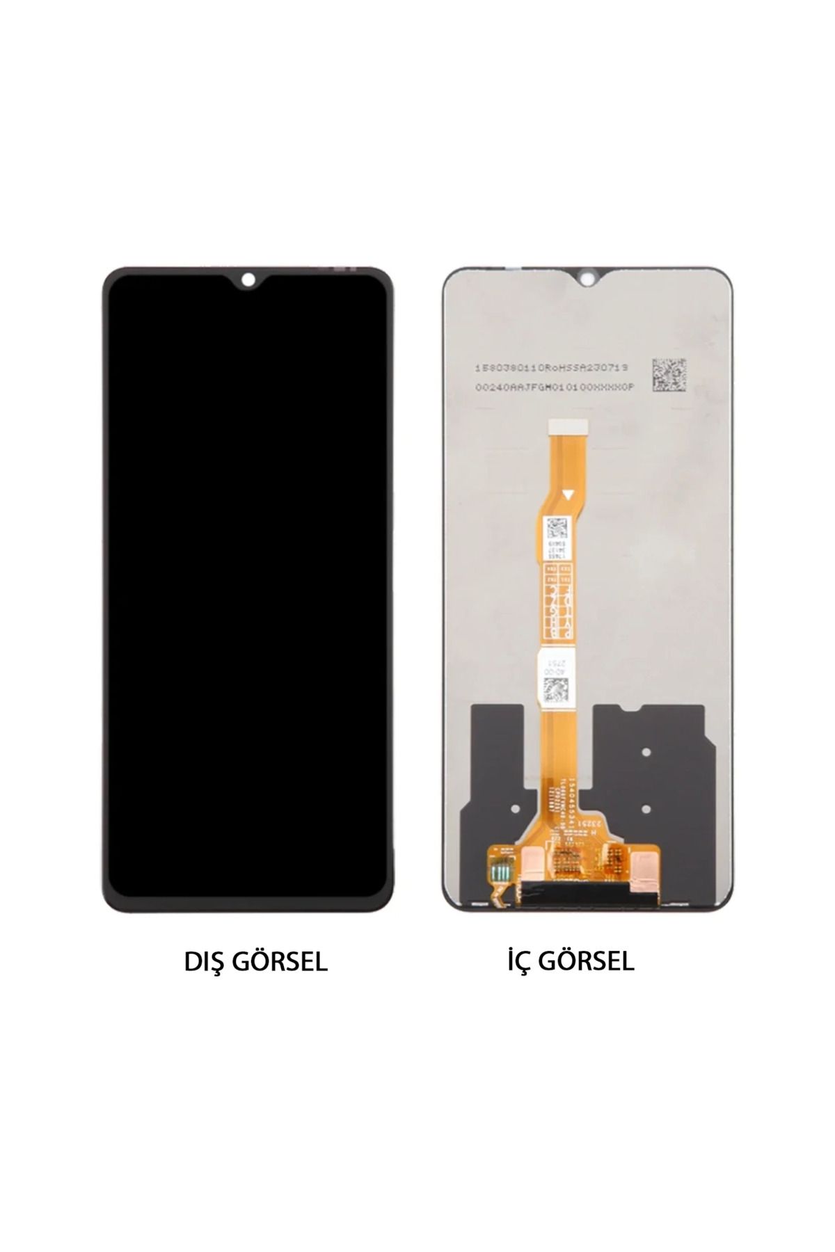 Teknonet Vivo Y27s Uyumlu Org Lcd+Dokunmatik (Siyah)