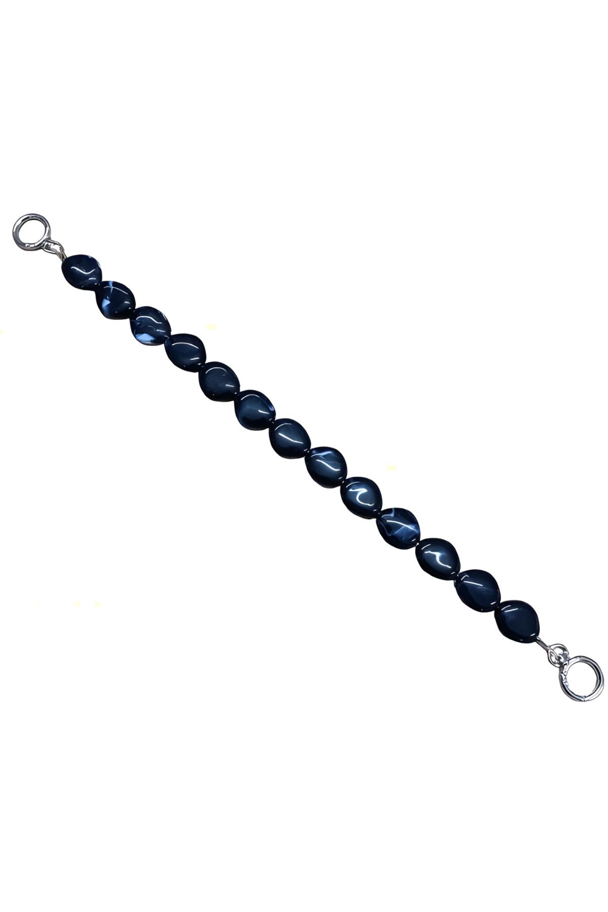 EleganTShoP Akrilik Yassı Boncuklu Çanta Sapı 48 cm AL99