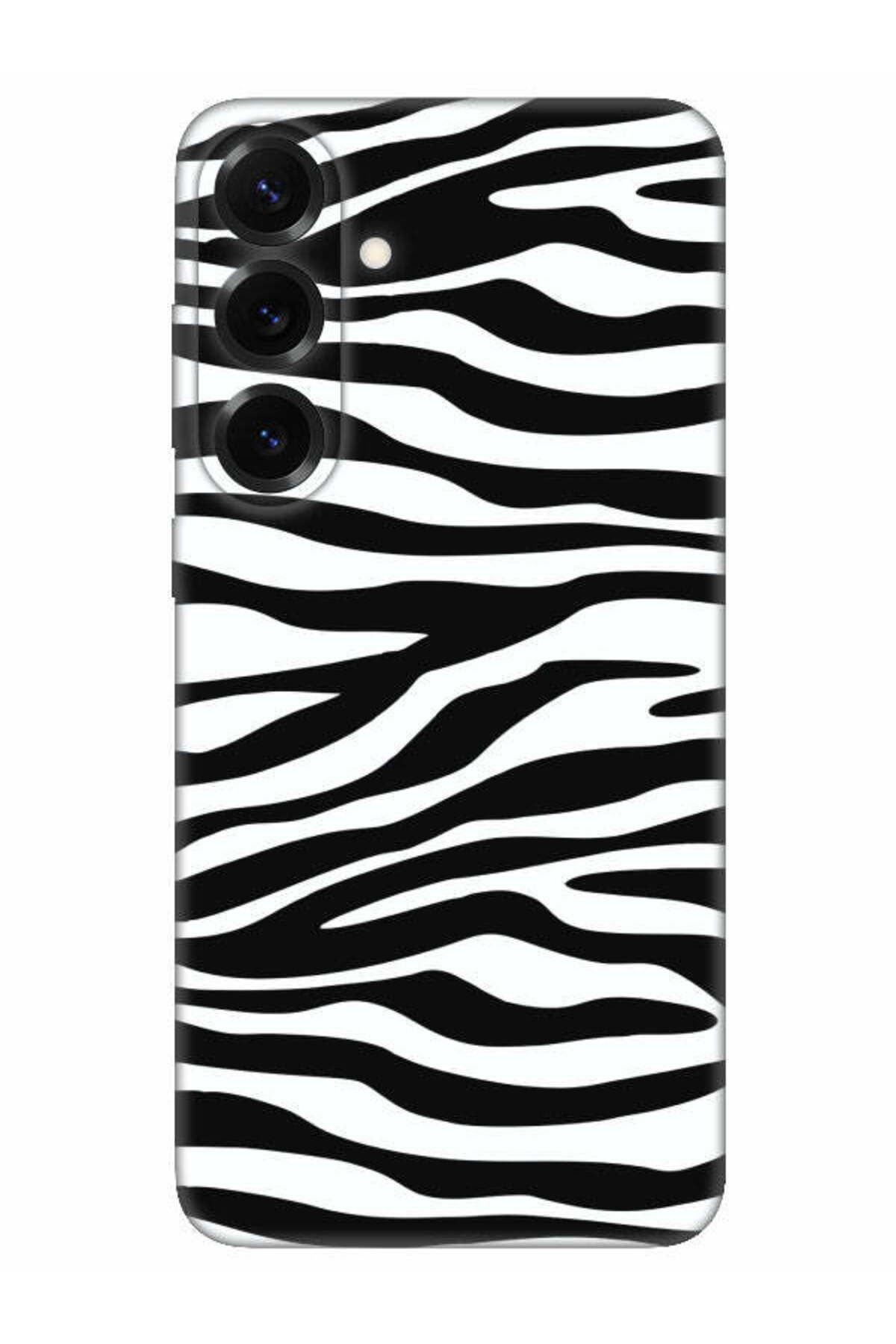 frondcase Samsung S25 Plus Zebra Desenli Siyah Telefon Kılıfı