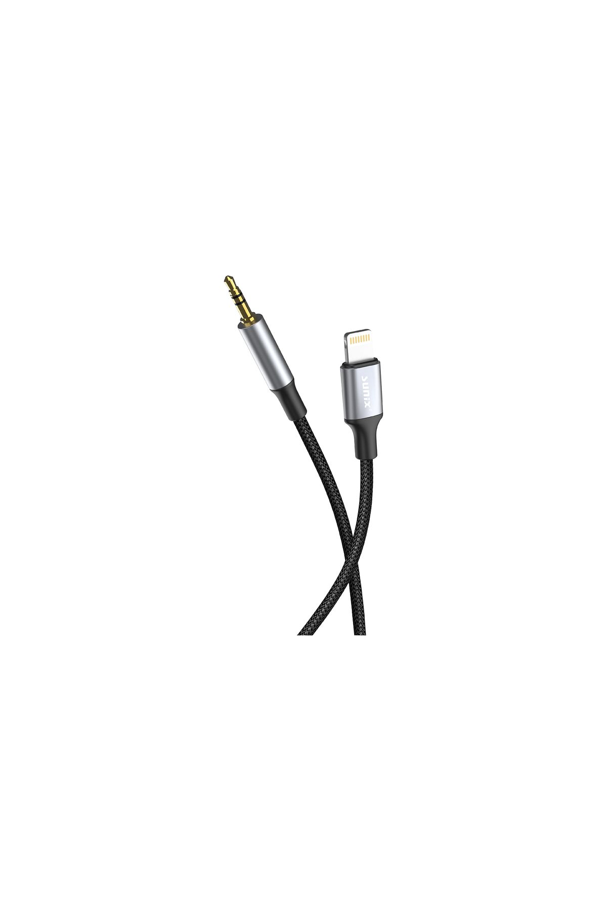 Syrox İphone Lightning To 3.5mm jack Aux Kablo Kulaklık Hasır Örgülü Sağlam Ses Kablosu Araba Muzik