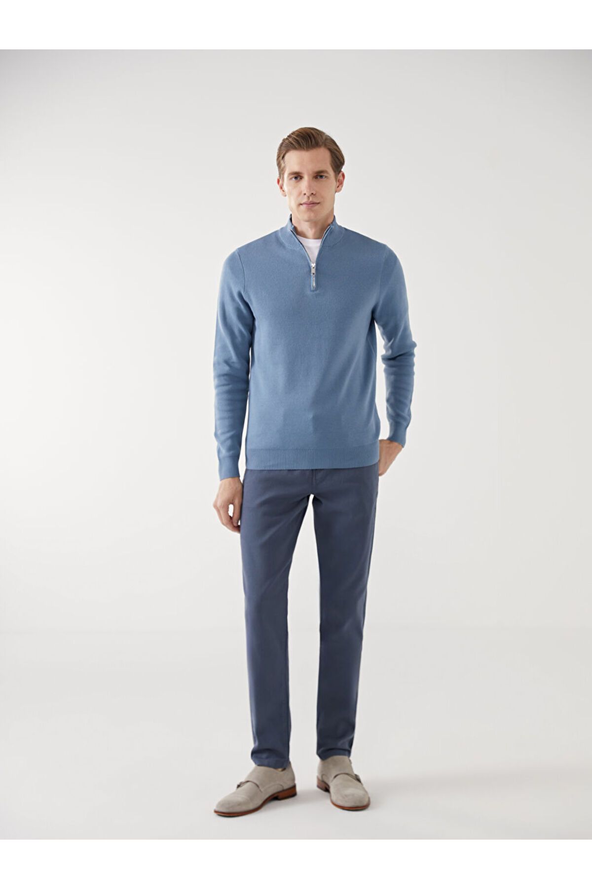 LC Waikiki LCWAIKIKI Classic Indigo Dar Kalıp Erkek Chino Pantolon S51168Z8NVY25