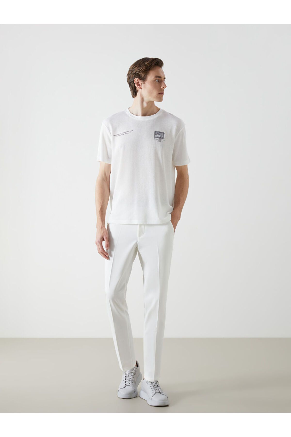 LC Waikiki LCWAIKIKI Classic Ekru Dar Kalıp Erkek Chino Pantolon S5FG89Z8NVY25