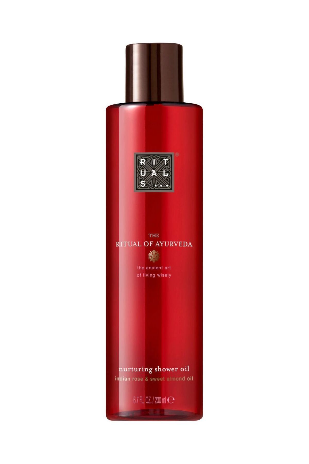 Rituals THE RITUAL OF AYURVEDA Duş Yağı, 200ml, Hint Gülü, Tatlı Badem ve Moringa Yağlı Vücut Bakımı