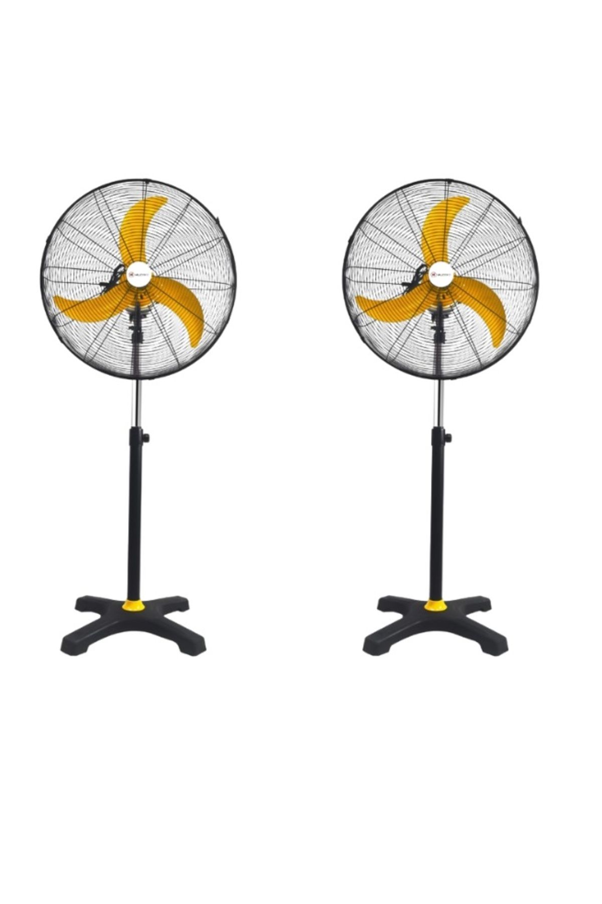 MUZEKO MZK-750 MEGA PLUS 2ADET ENDÜSTRİYEL 30 INÇ SARI KANATLI SANAYİ TİPİ AYAKLI VANTİLATÖR 75CM