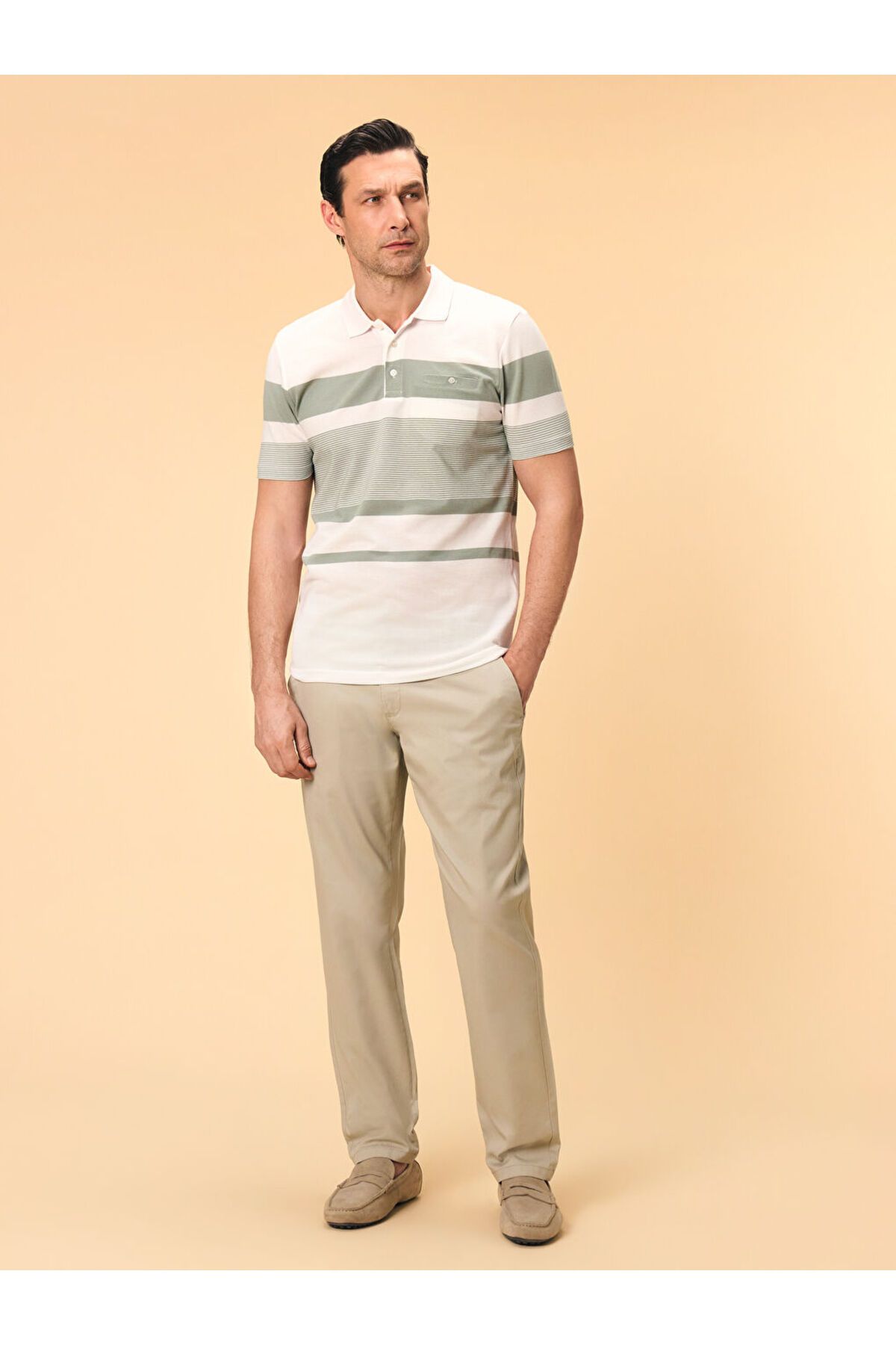 LC Waikiki LCWAIKIKI Classic Bej Standart Kalıp Erkek Chino Pantolon S50564Z8NVY25