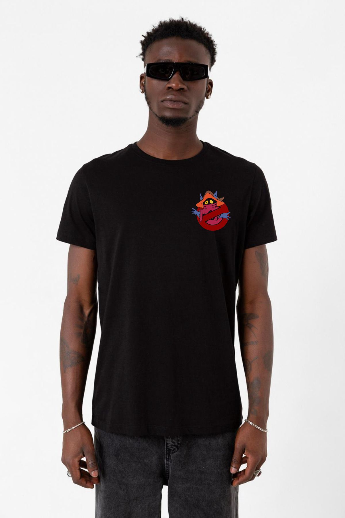 Tshirthane He Man Ghostmasters Logo Siyah Erkek Tshirt