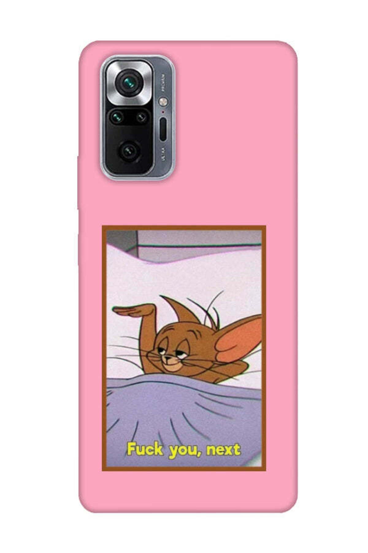 frondcase Redmi Note 10 Pro Jerry Pembe Telefon Kılıfı